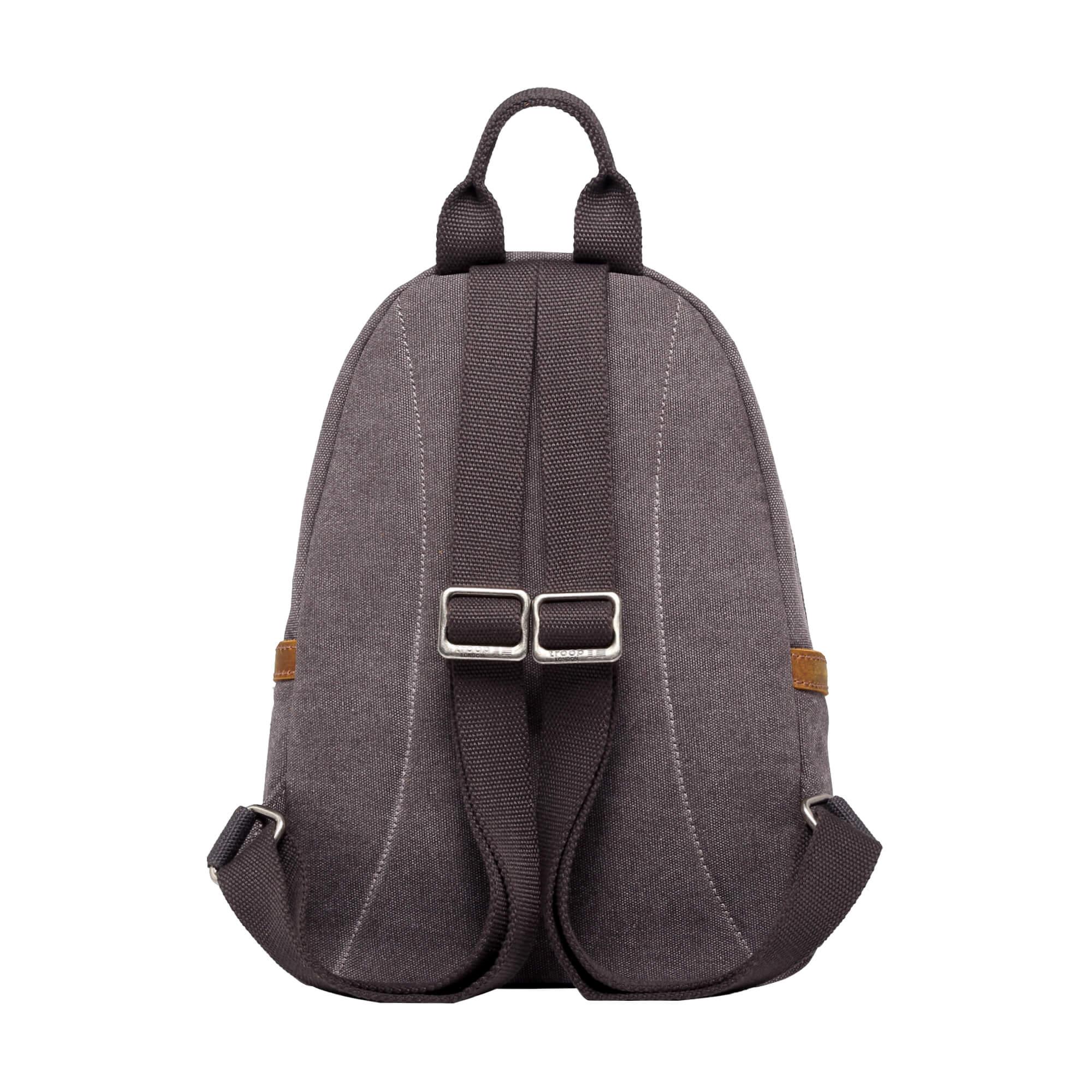 TRP0255 Troop London Classic Canvas Backpack Small - Durable School & Travel Backpack for Men & Women - Perfect for College, Commuting & Outdoor Adventures