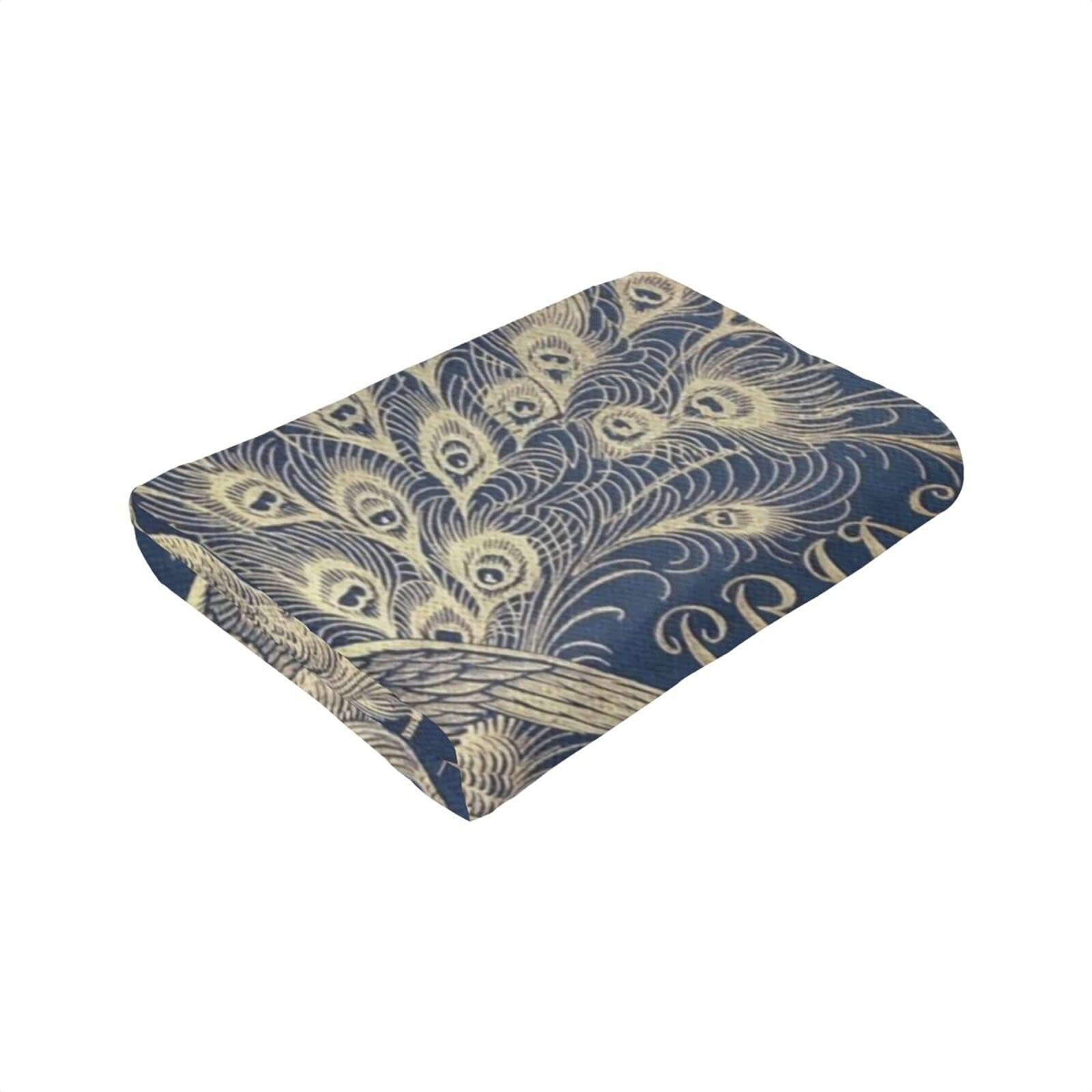 Peacock Throw Blanket - Pride & Prejudice Inspired Soft Fleece Blanket 50