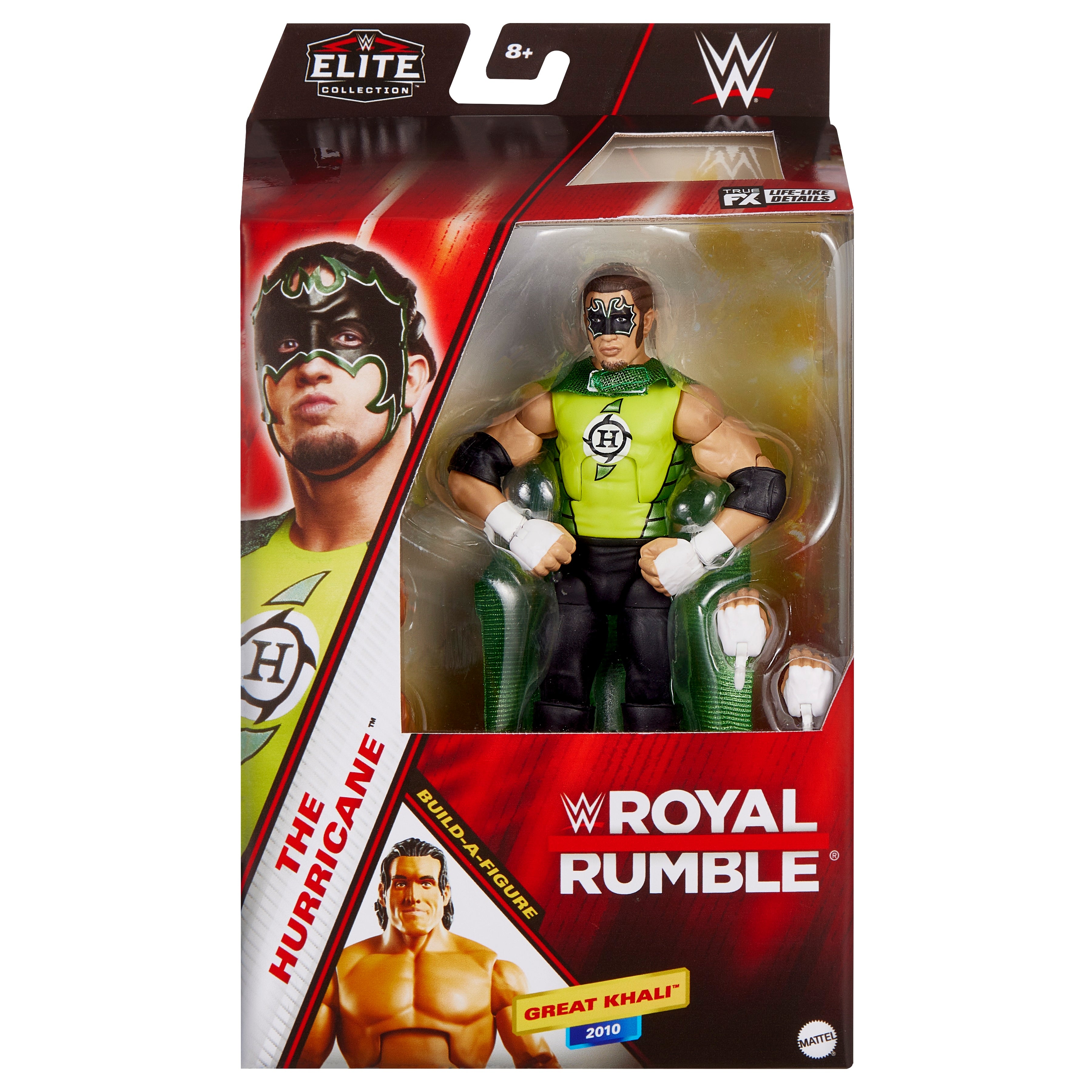 WWE Royal Rumble Elite Collection Hurricane Helms Action Figure with Great Khali BAF - Perfect for Wrestling Fans, Collectors, and Play Battles