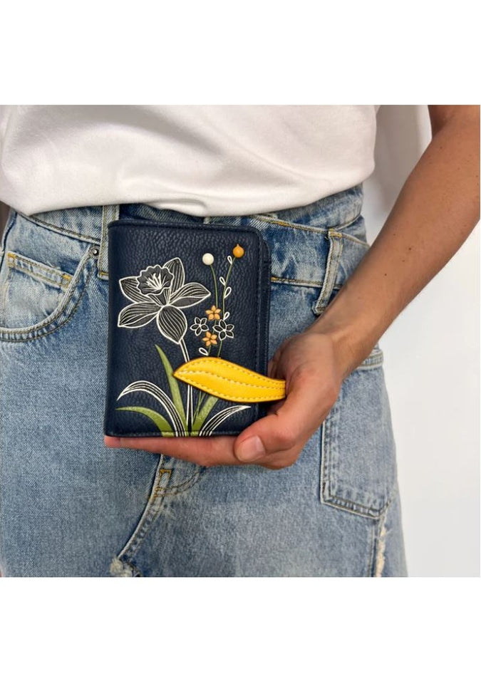 Espe Daffodil RFID Blocking Small Wallet for Women - Slim Compact Card Holder for Travel, Shopping & Everyday Use