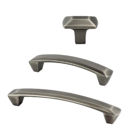 Dark Pewter Lucy Cabinet Knobs and Drawer Pulls - Elegant Hardware for Kitchen, Bathroom & Furniture Upgrade