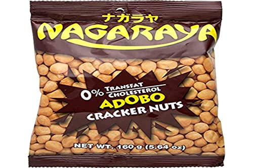 Nagaraya Adobo Cracker Nuts - Crunchy Filipino Snack (5.64 Oz) - Perfect for Parties, Movie Nights & On-the-Go Snacking