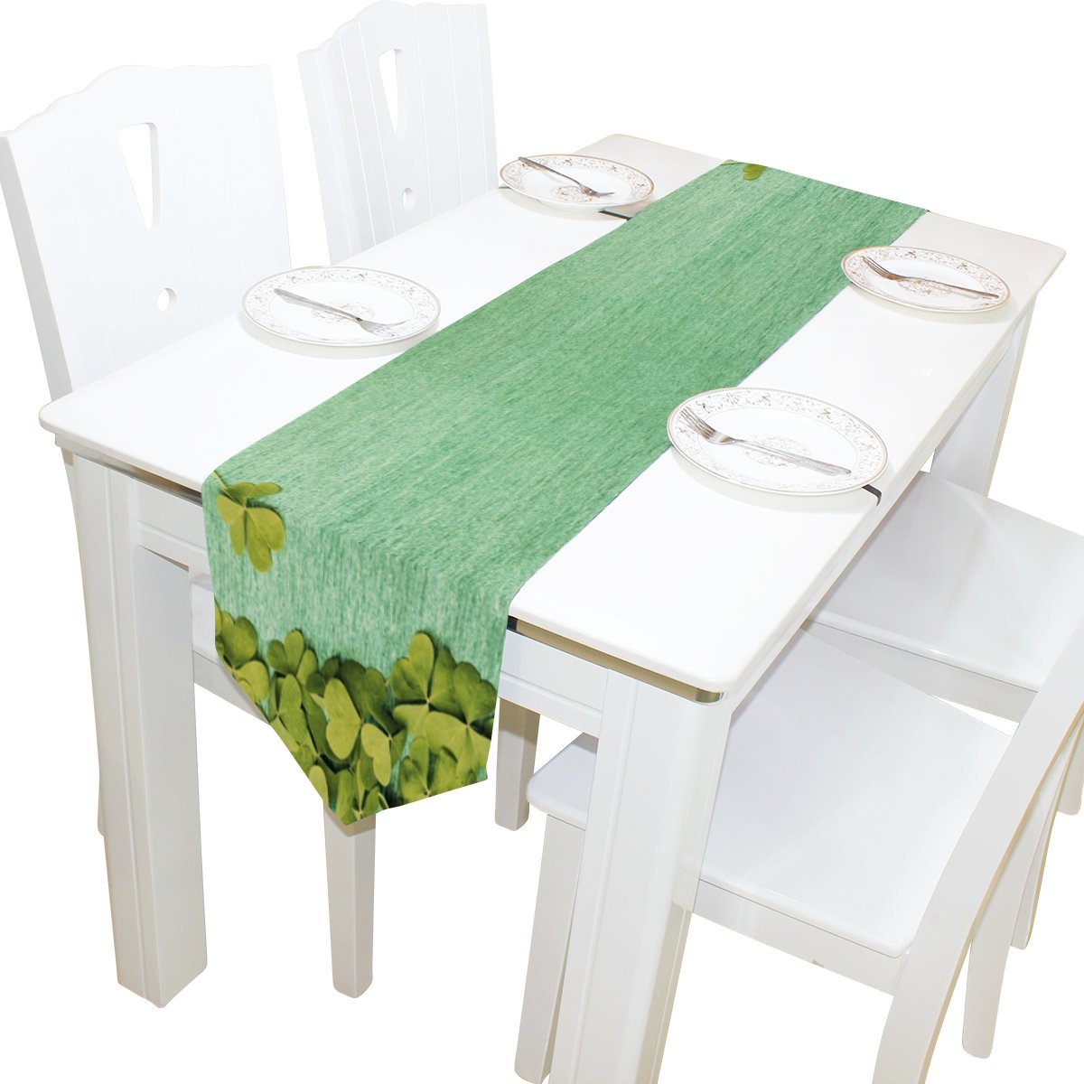 ALAZA 13x70 Inch Table Runner - Elegant St. Patrick's Day Decor, Wedding Banquet & Coffee Table Mat for Home & Party Decoration | Perfect for Holiday Celebrations, Dining Table Centerpiece, and Kitchen Decor