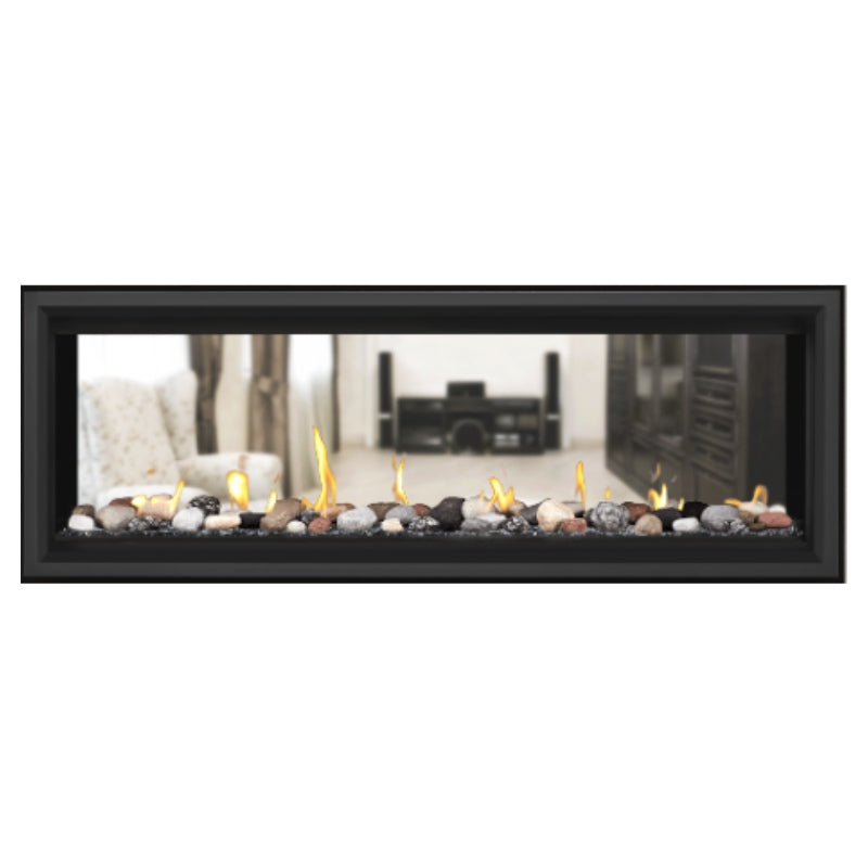 Napoleon Vector 50 See-Through Linear Direct Vent Gas Fireplace LV50N2 - Modern Heating Solution for Living Rooms & Patios