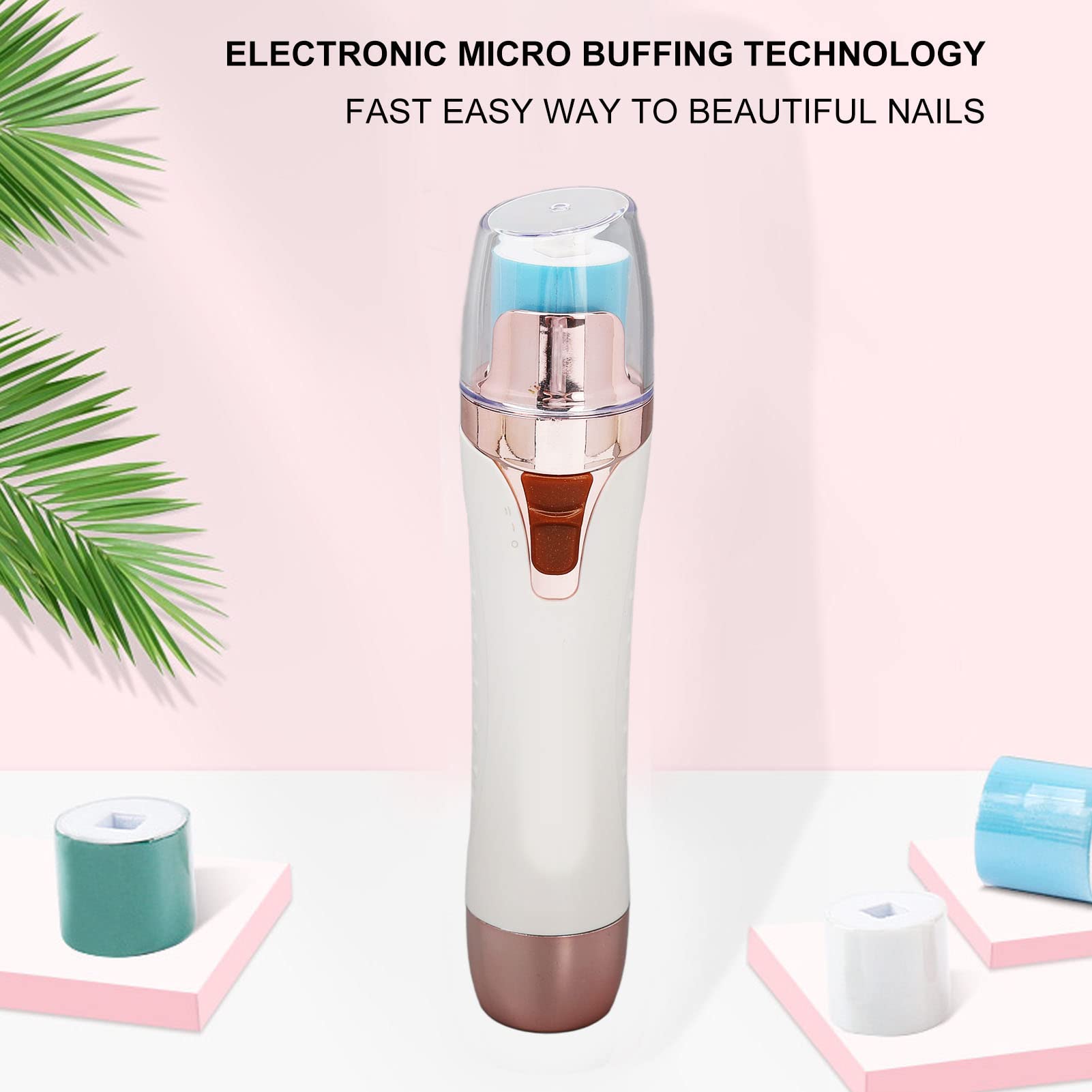 ANGGREK Professional Electric Nail Drill Kit - Rechargeable Nail File Machine for Manicure & Pedicure, Nail Polish Remover with 6 Bits & Cleaning Brush | Perfect for Home Salon & Nail Care (Gift Idea) - DIY Nail Art, Acrylic Nails & Gel Polish Removal
