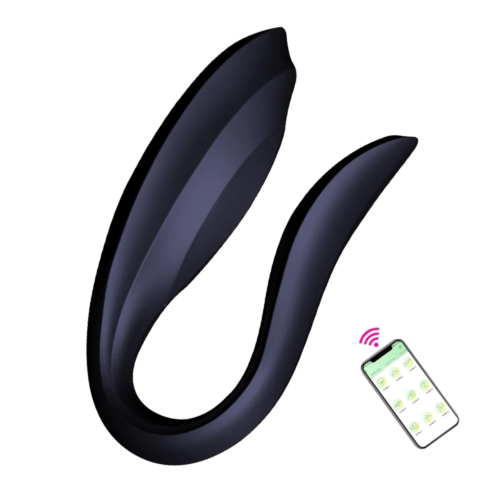 Remote Control Vibrating Egg - U-Shaped Wearable Dual Vibrator for G-Spot & Clitoral Stimulation | Rechargeable Waterproof Sex Toy for Women | Perfect for Couples Play & Solo Pleasure