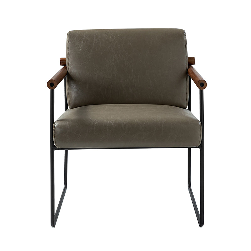 Edurne Modern Armchair with Sturdy Metal Legs - Perfect for Living Room, Office, and Lounge Areas