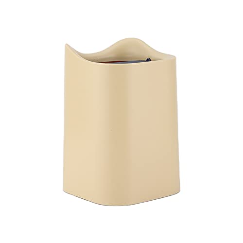 Mini Trash Can - Thickened Cute Plastic Small Waste Bin with Anti-Fall Design for Home, Dorm, Office (Yellow) | Perfect for Desks, Bathrooms & Kids' Rooms