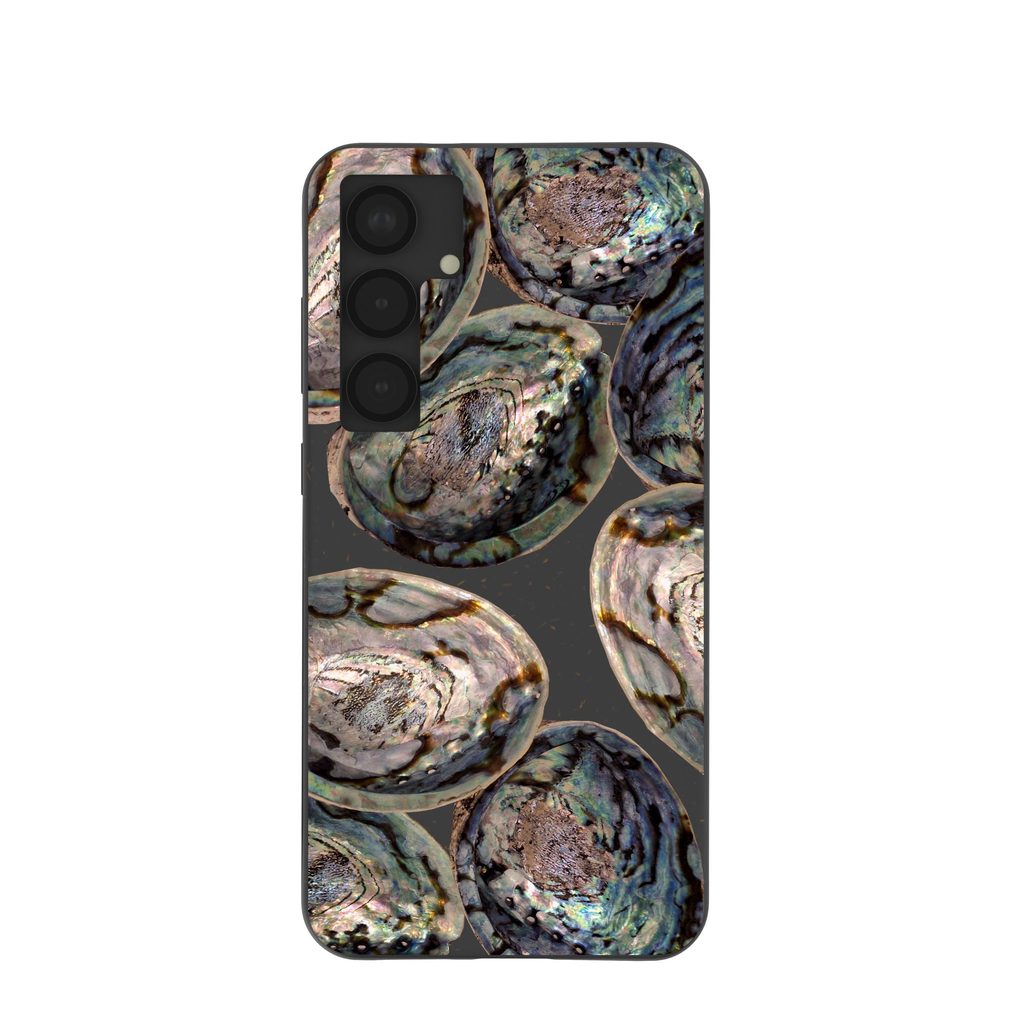 Premium Black Abalone Shell Samsung Galaxy S25+ Case - Luxury Protective Phone Cover for Everyday Use & Special Occasions