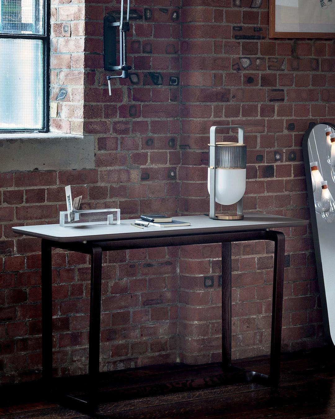 Modern Xi Table Lamp - Stylish LED Nightstand Light for Bedroom, Living Room & Office - Perfect for Reading, Relaxing & Decor