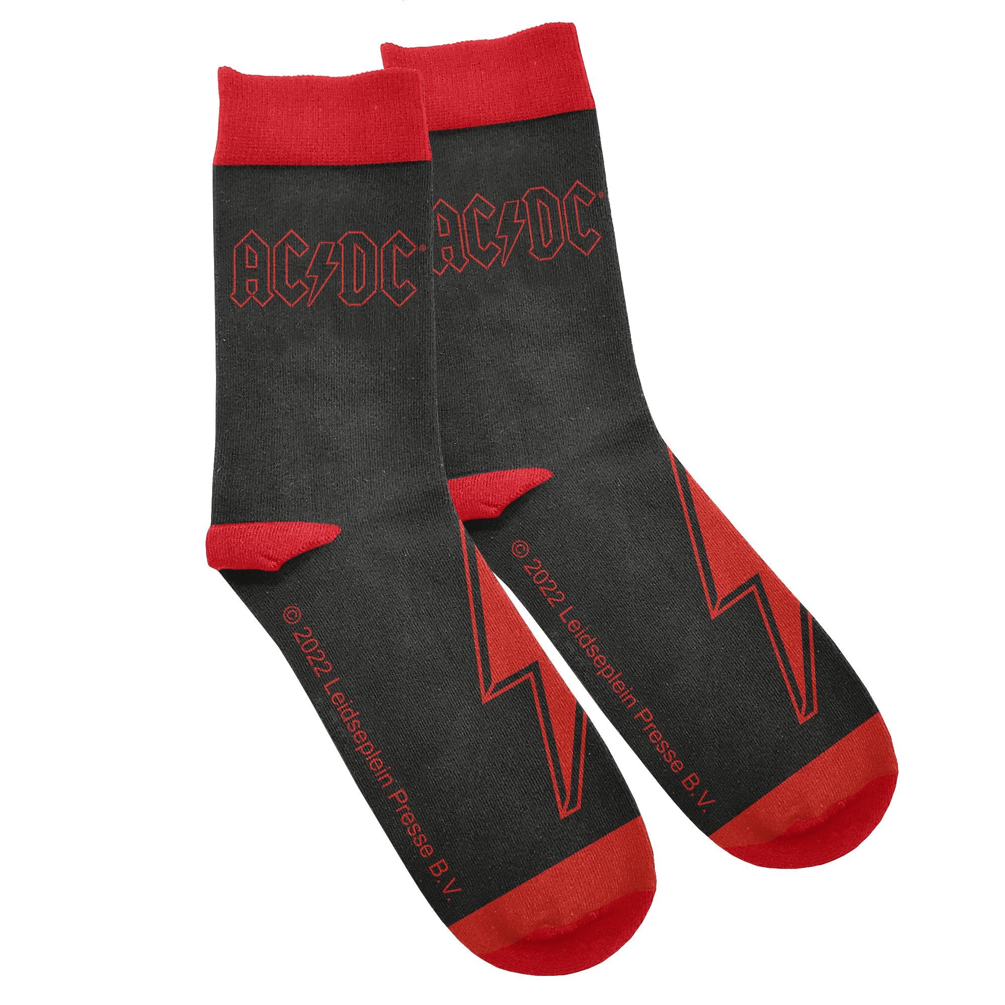 AC/DC Official Logo Coffee Mug & Socks Gift Set - Perfect for Rock Music Fans, Morning Coffee & Casual Wear
