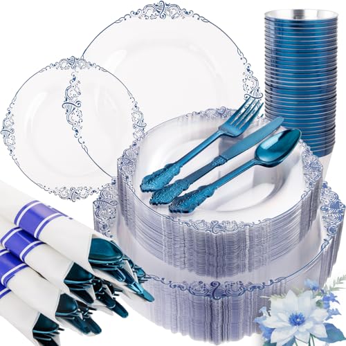 Clear and Dark Blue