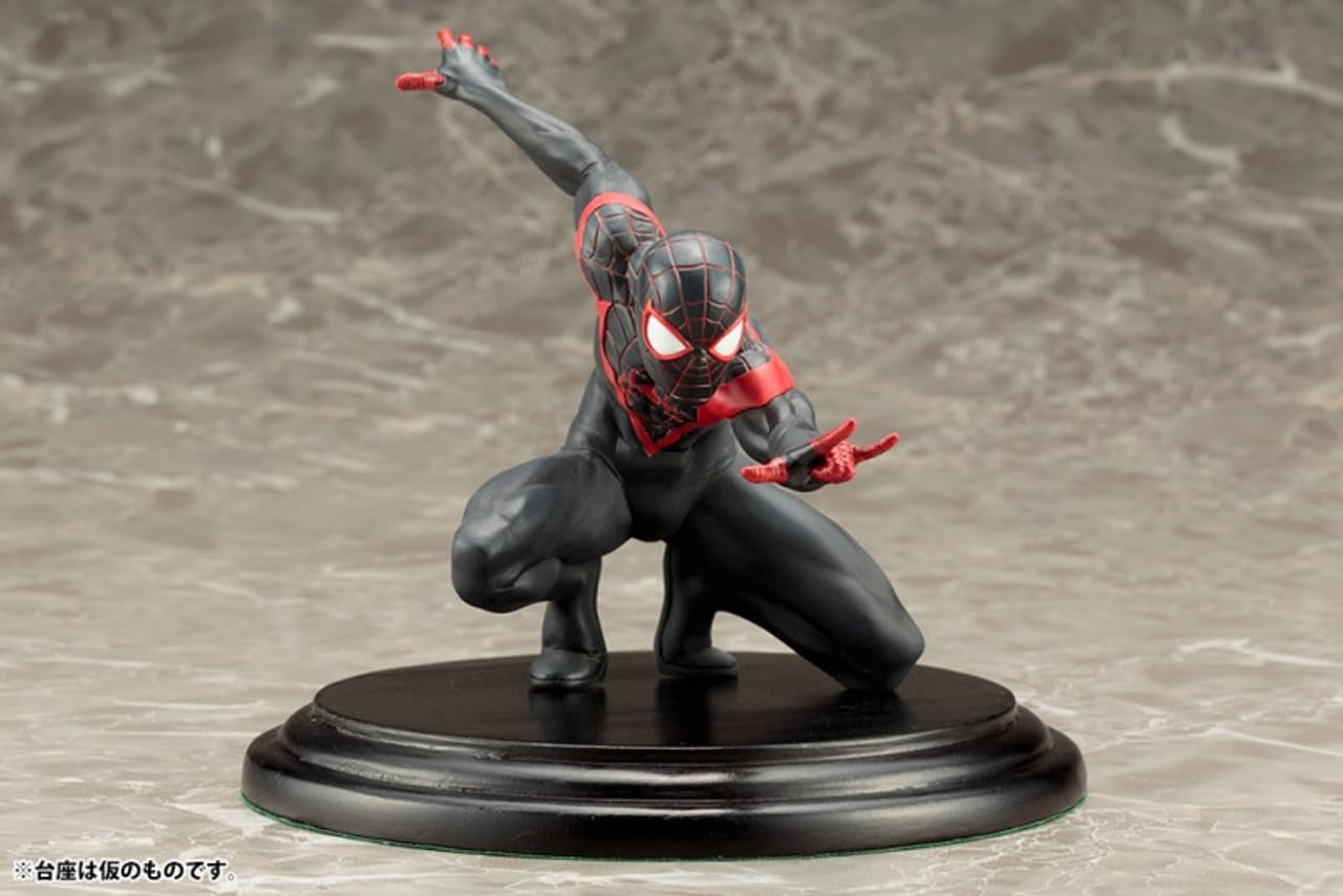 Kotobukiya Marvel Now ARTFX The Amazing Spider-Man Miles Morales Action Figure - Collectible Statue for Display & Gifts - Perfect for Home Decor, Office Display, and Marvel Fans Collection