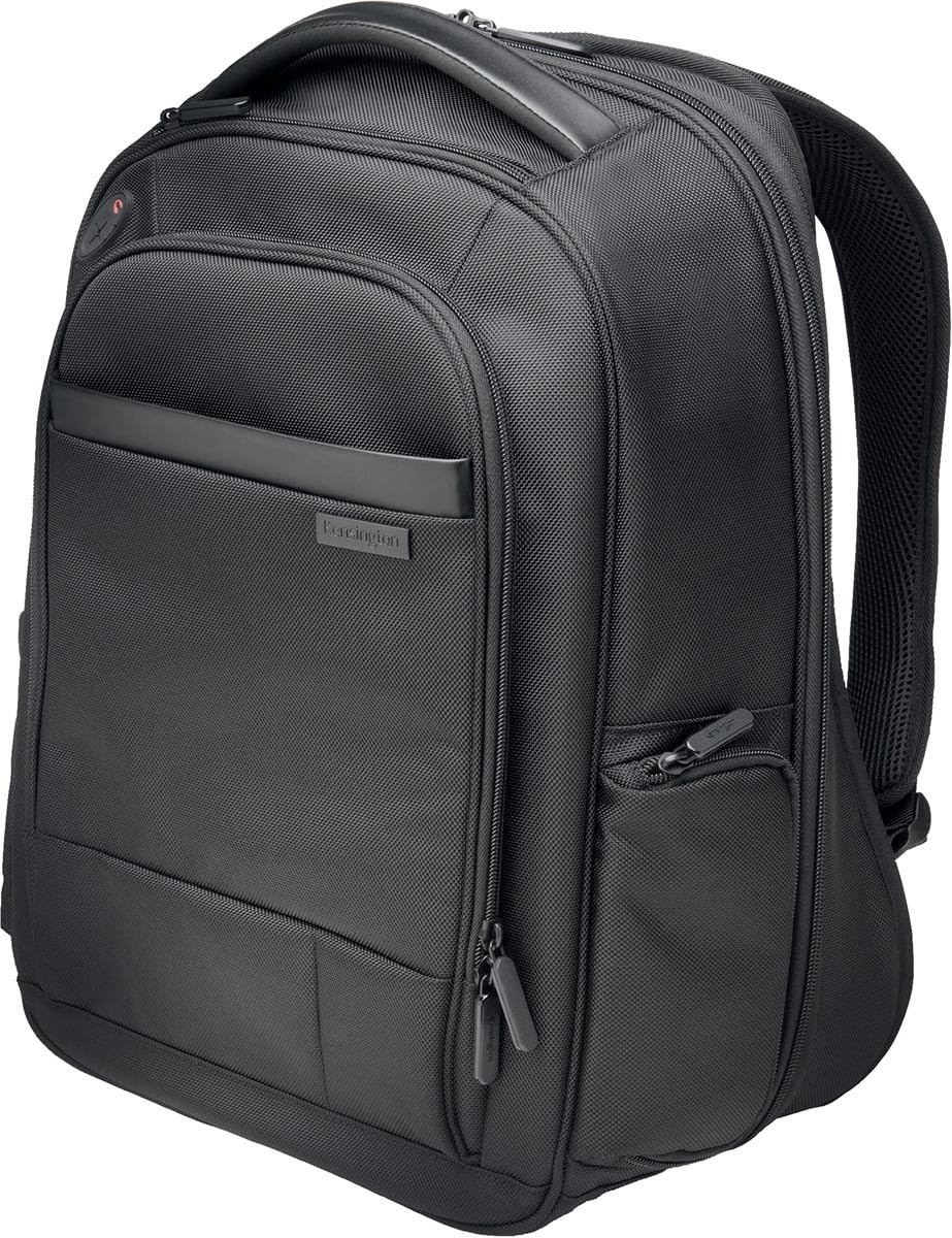 Kensington Contour 2.0 Laptop Backpack for 15.6 Inch Notebook - Water Resistant Business & Travel Backpack with USB Charging Port, Perfect for Work, School & Commuting