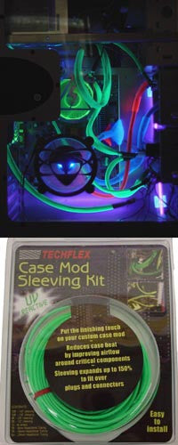 UV Sensitive Green Techflex Sleeving - Heat Shrink Tubing for Wire Protection, Cable Management & DIY Projects - Perfect for Electrical Wiring, Automotive, and Home Improvement Applications