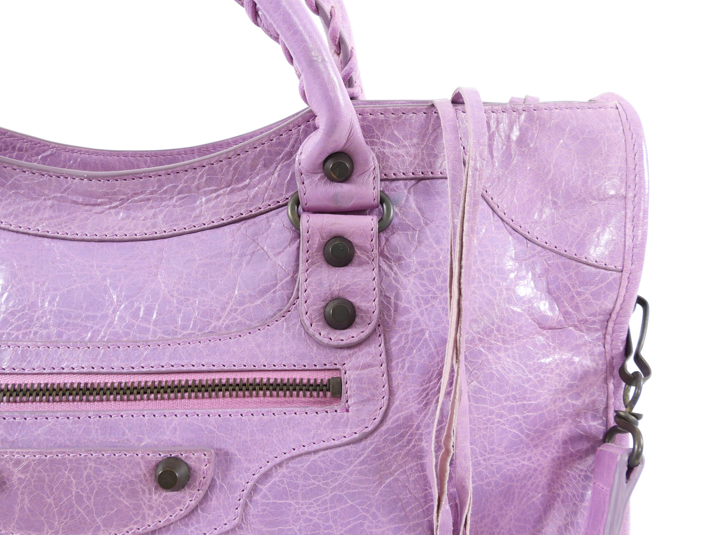 Balenciaga Classic City Medium Lambskin Handbag in Lilac Purple - Luxury Designer Shoulder Bag for Women, Perfect for Everyday Use & Special Occasions
