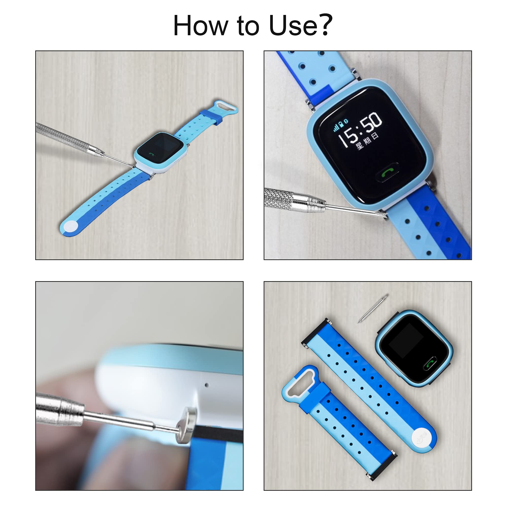 **Professional Spring Bar Tool Kit for Watch Band Repair - Includes 3 Extra Tips & 40 Heavy-Duty Stainless Steel Pins - Perfect for Watch Strap Replacement, Maintenance & DIY Watch Repair**