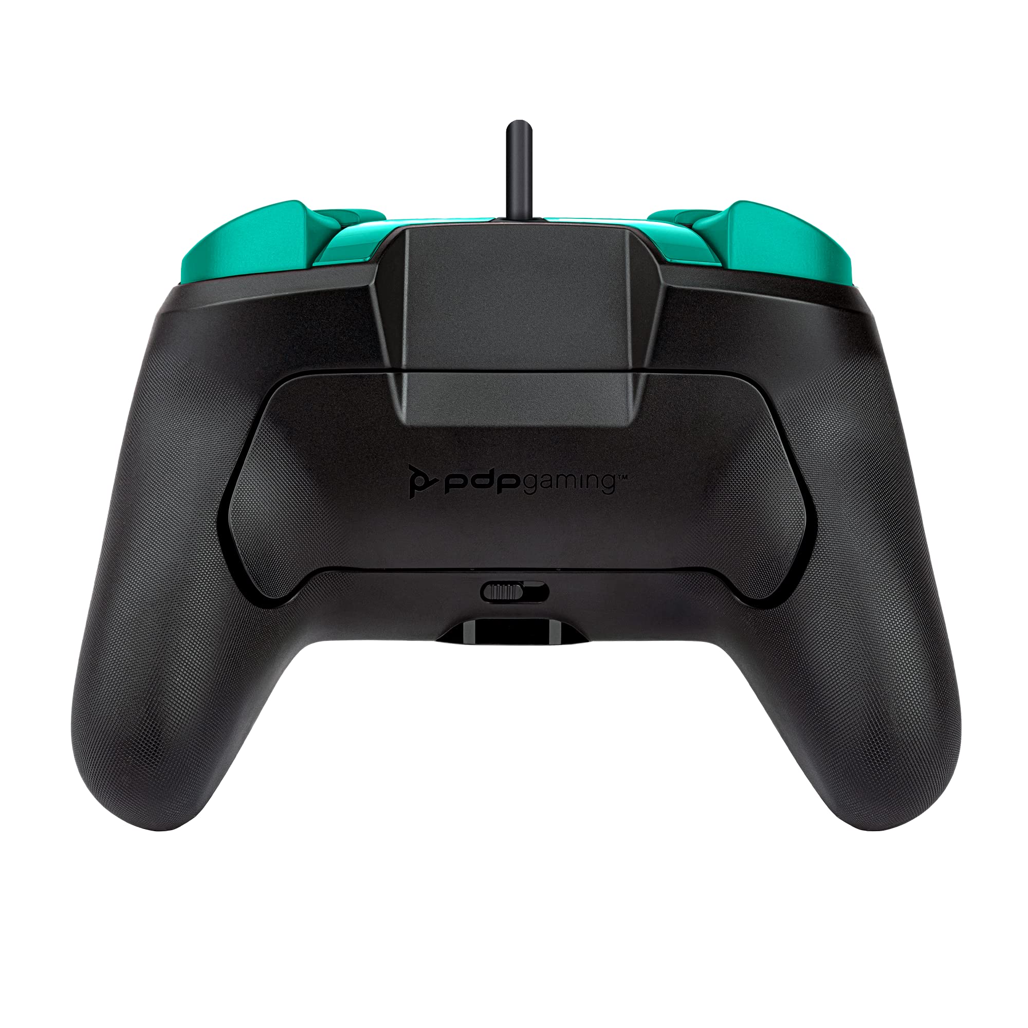PDP REMATCH Enhanced Wired Nintendo Switch Pro Controller for Switch, Switch Lite & OLED - Animal Crossing Tom Nook Edition (Blue/Green) | Perfect for Gaming, Multiplayer & Competitive Play