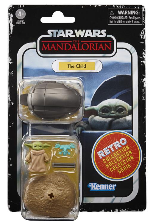 Star Wars Retro Collection The Child (Baby Yoda) Action Figure - Vintage Style Collectible Toy for Fans & Gift Idea - Perfect for Display, Play, and Star Wars Merchandise Collection