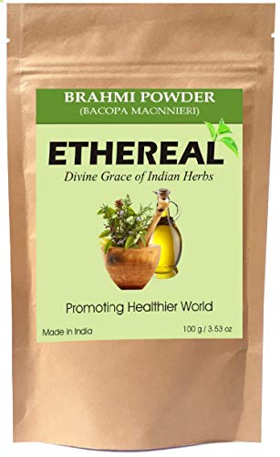 Organic Brahmi Powder for Hair Growth & Scalp Health - 100g Pure Ayurvedic Herbal Supplement | Promotes Stronger, Thicker Hair & Reduces Hair Fall - Perfect for DIY Hair Masks & Natural Hair Care Routines