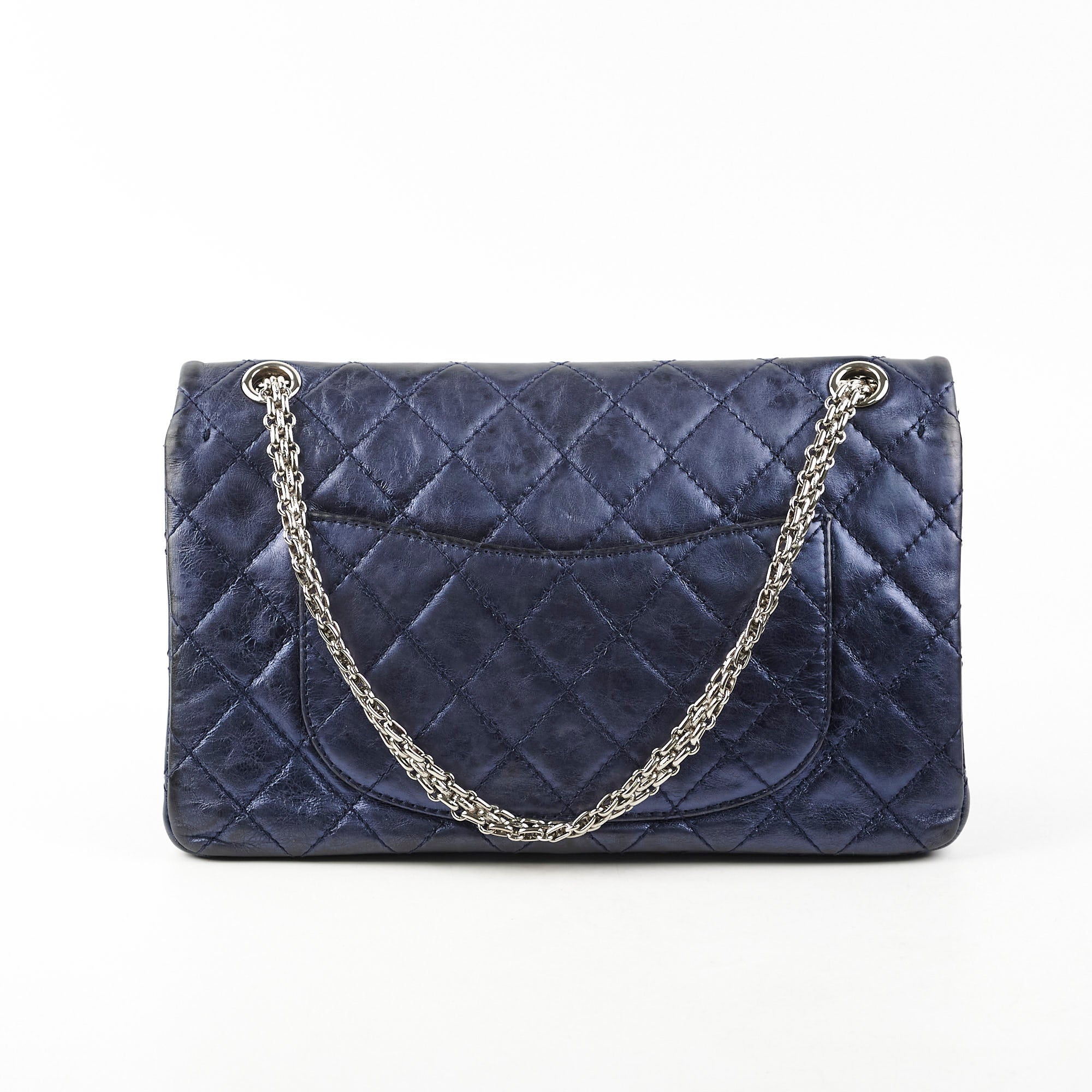 Chanel Reissue 226 Handbag in Metallic Blue - Classic Flap Bag Series 12 | Luxury Leather Shoulder Bag for Women | Perfect for Evening Events, Date Nights & Special Occasions