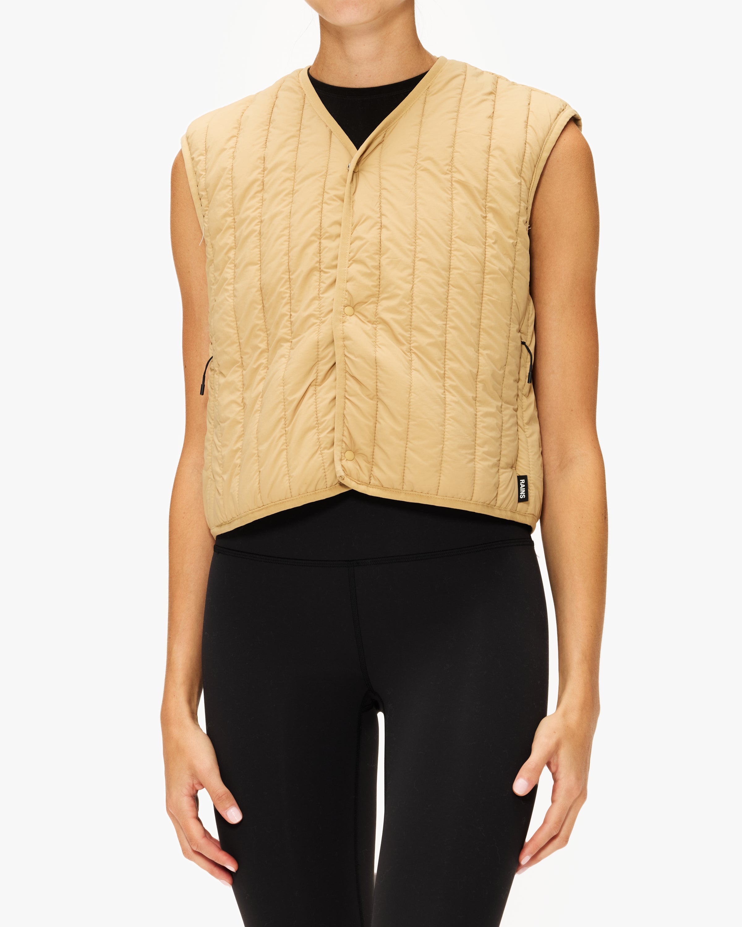 Rains Banja Short Liner Vest T1 - Waterproof Unisex Puffer Vest for Men & Women | Perfect for Urban Commuting, Outdoor Adventures & Cold Weather Layering