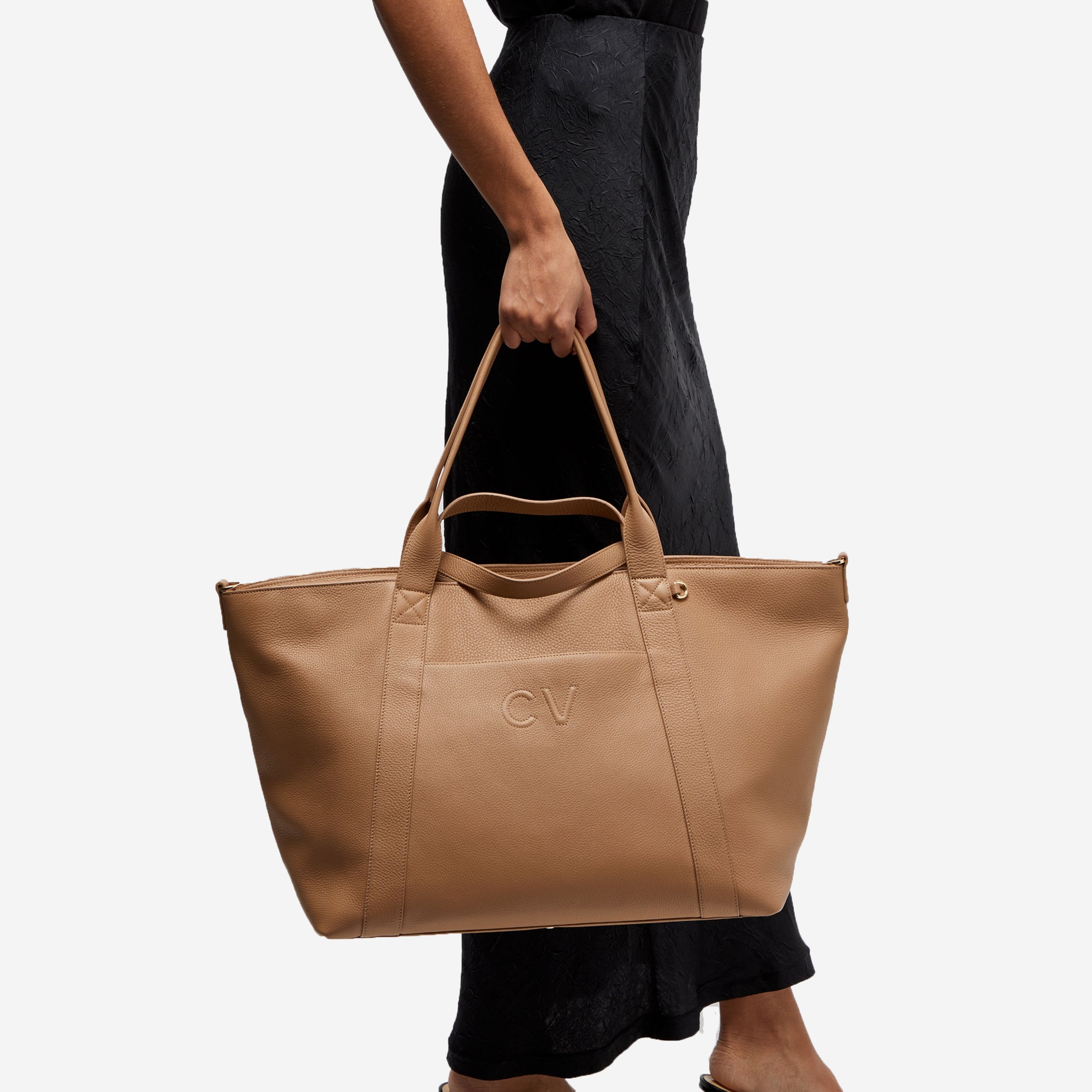 Stylish Transit Travel Tote Bag in Camel Color - Perfect for Commuting, Work & Weekend Getaways | Durable & Spacious Carryall for Women & Men