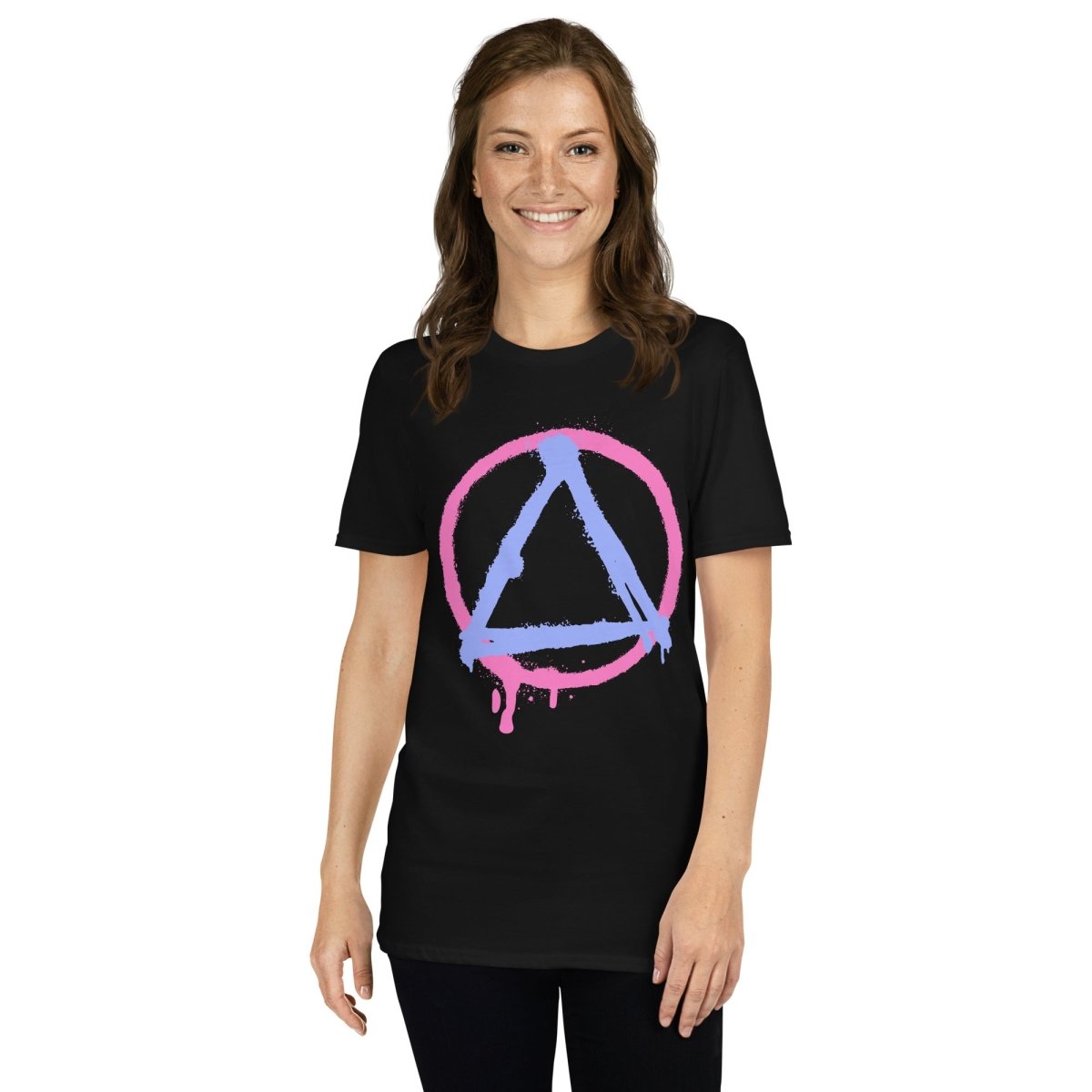 Graffiti Sobriety Symbol Essential Unisex T-Shirt - Stylish & Comfortable Tee for Everyday Wear, Street Fashion & Recovery Support