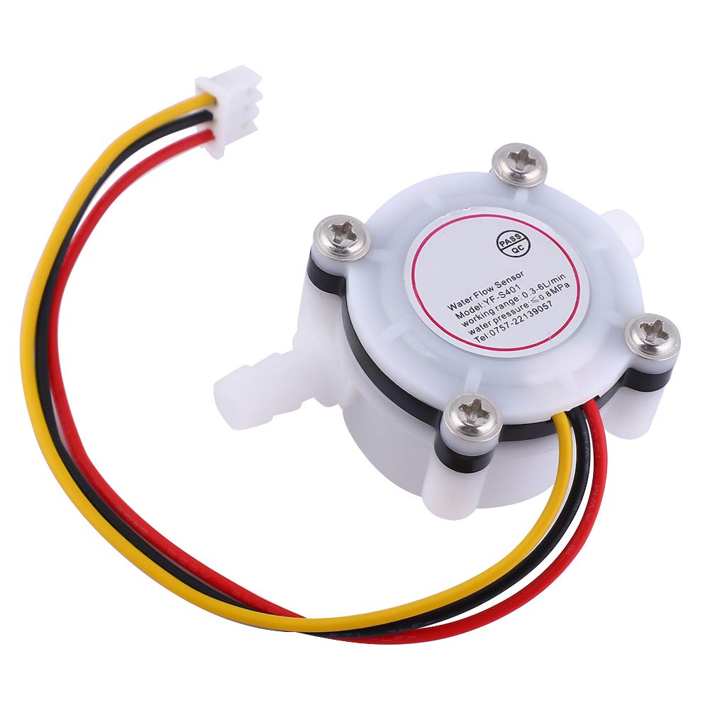 YF-S401 Water Flow Sensor - High Precision Flowmeter with Barb Fittings for Water Coolers, Coffee Machines & Filtration Systems | Real-Time Flow Detection for Home & Industrial Applications