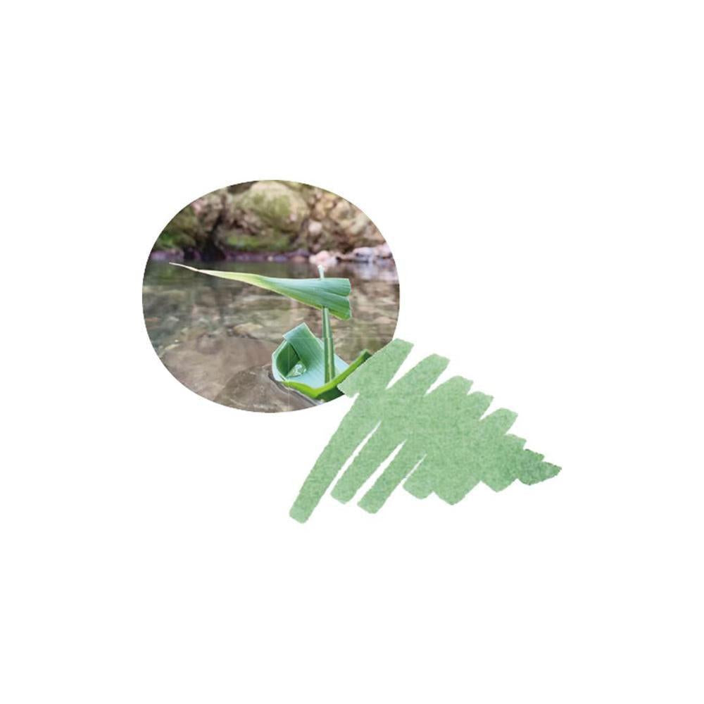 Sailor Shikiori Kusa Asobi Fountain Pen Ink Cartridges (8 Pack) - Vibrant Green Ink for Calligraphy, Journaling & Letter Writing