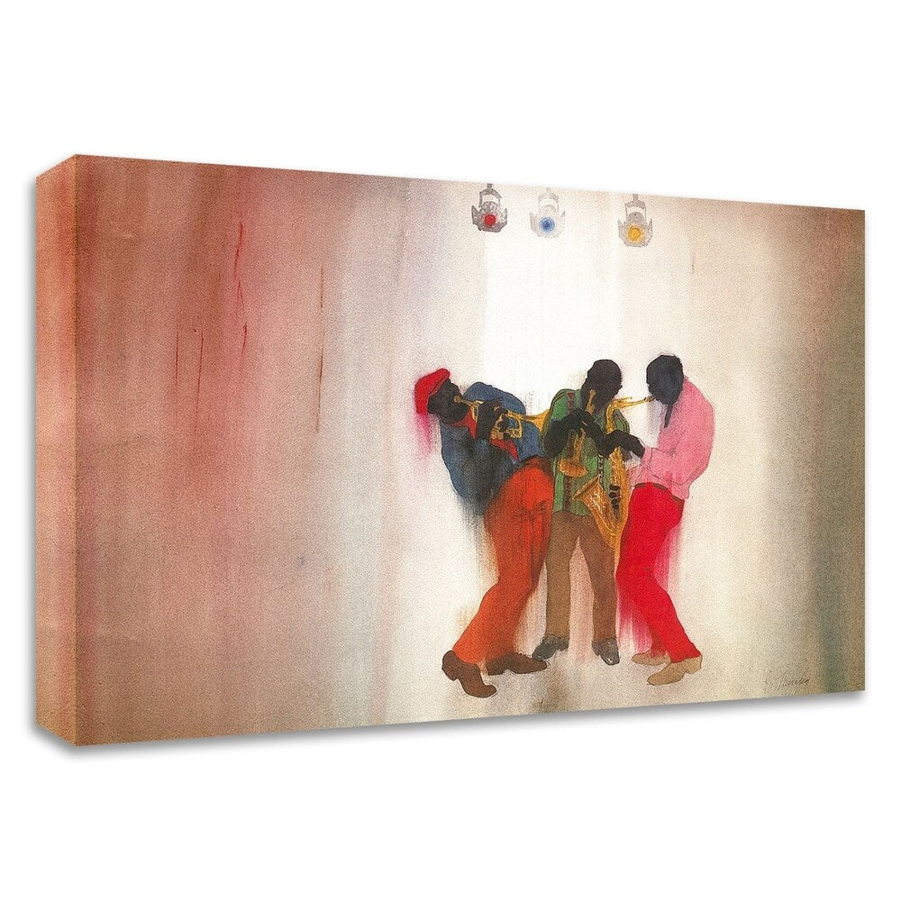 Jim Tanaka Black, Brown & Beige Canvas Art Print - Ready to Hang Wall Decor for Living Room, Bedroom & Office