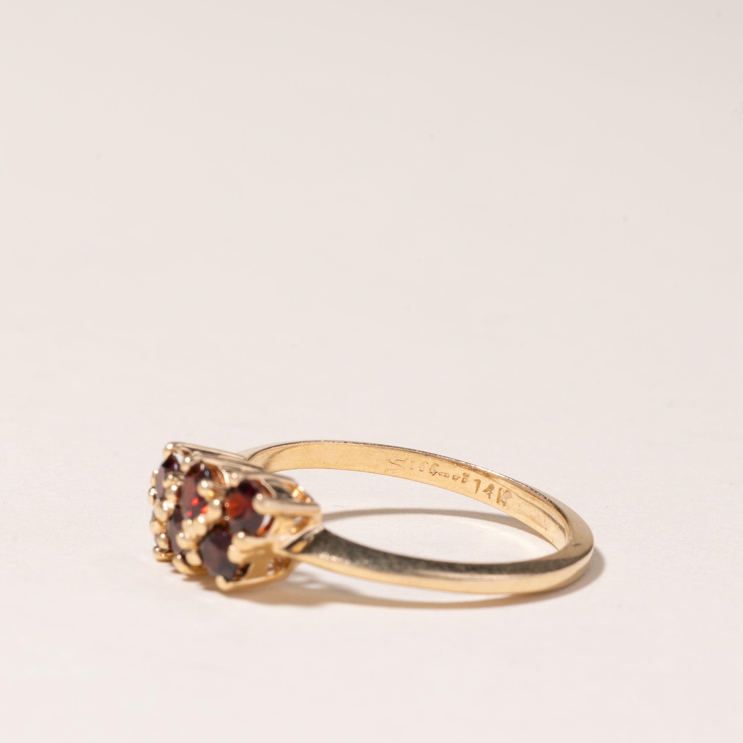 14K Yellow Gold Garnet Ring | 0.78ctw Garnet Gemstone Ring | Size 8.75 | Elegant Women's Jewelry Gift for Anniversary, Birthday & Special Occasions