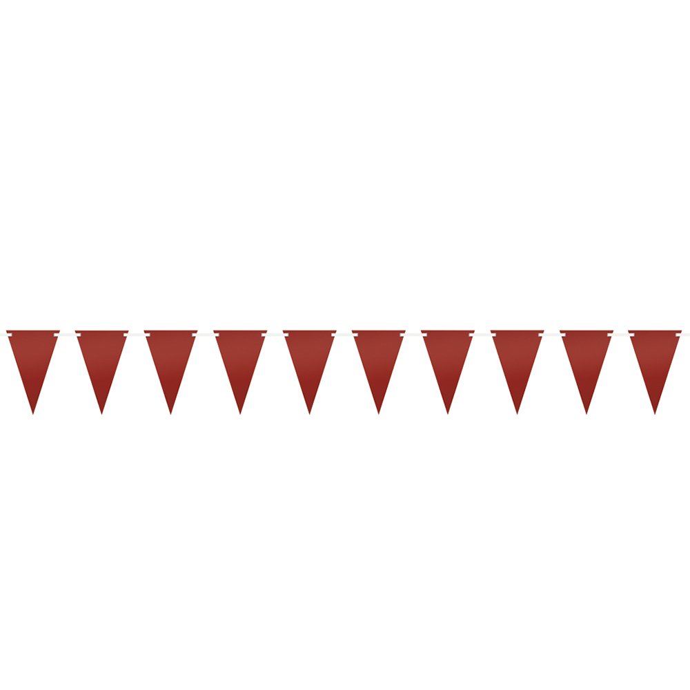 Amscan 9-Foot Red Chalk Paper Flag Banner - 1 Piece Party Decoration for Birthday, Graduation & Holiday Celebrations