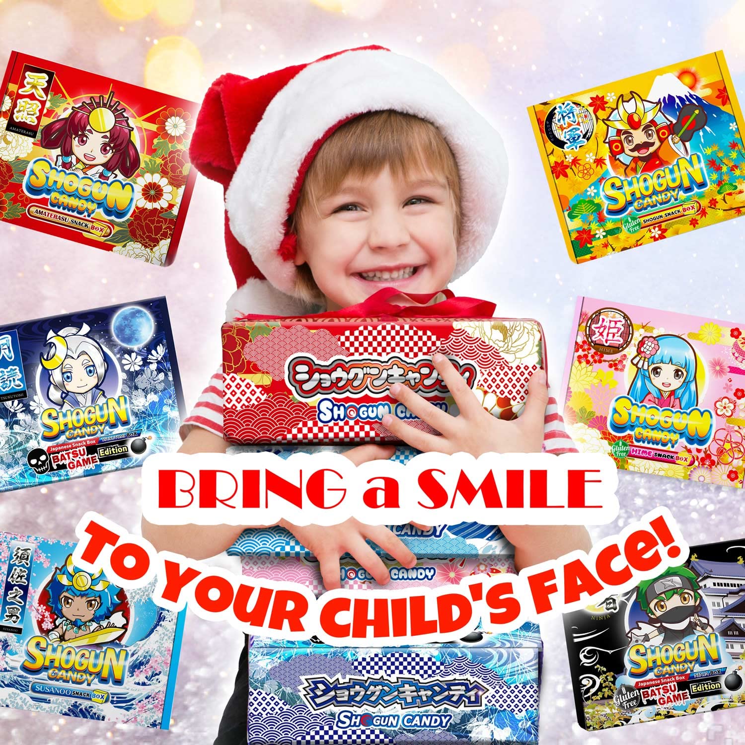 SHOGUN CANDY - 40 Piece Japanese Snacks & Candy Assortment - Popin Cookin DIY Snack Box - Kawaii Dagashi Mystery Gift Box (TSUKUYOMI Theme) - Perfect for Anime Lovers, Party Favors & Cultural Gift Giving