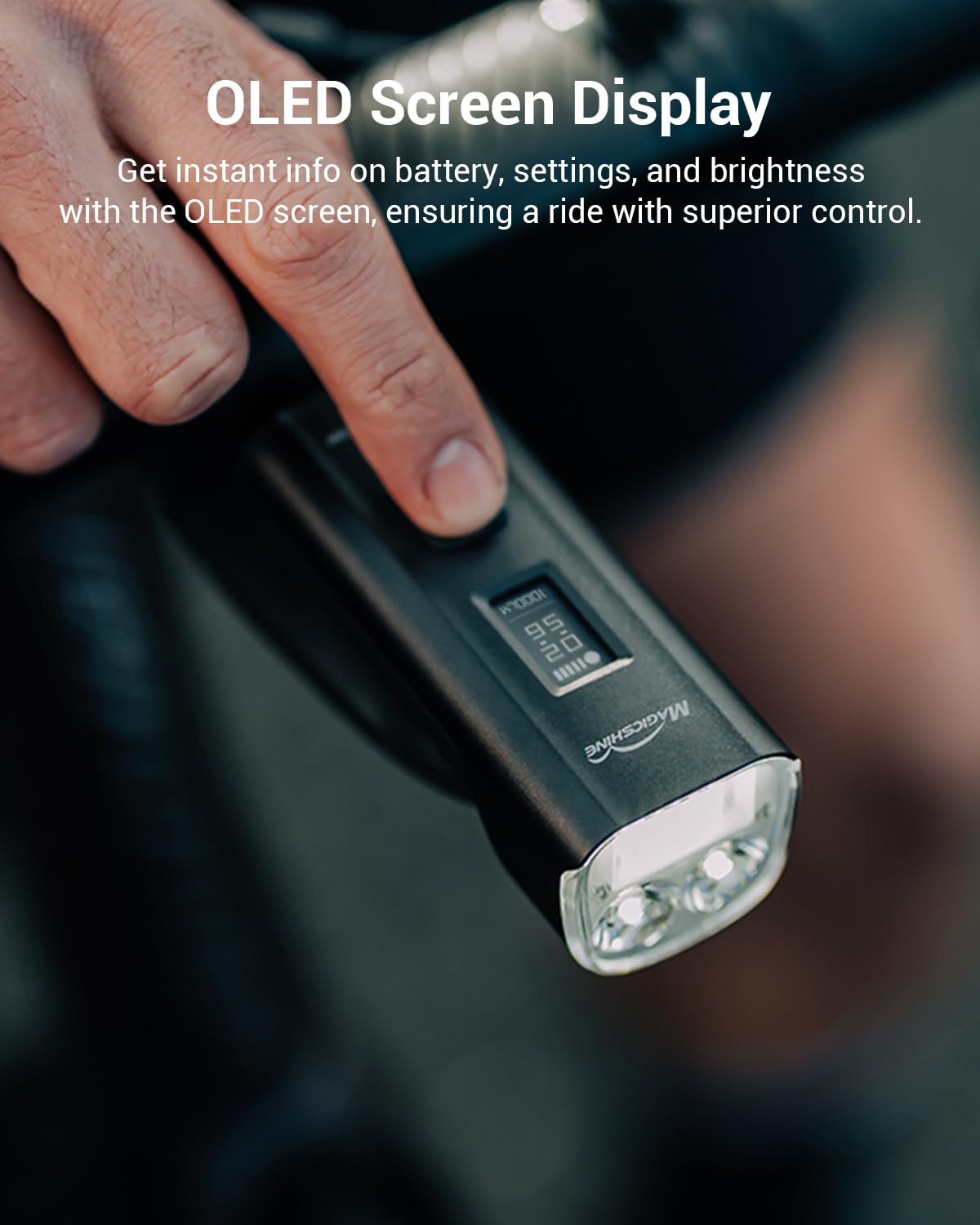 Magicshine ALLTY 1500S 2500S Bike Lights for Night Riding - USB-C Rechargeable, Battery Replaceable, Wireless & APP Control - Compatible with Garmin/GoPro Mount for Road, MTB, Commuter Cycling - Perfect for Nighttime Safety and Urban Commuting