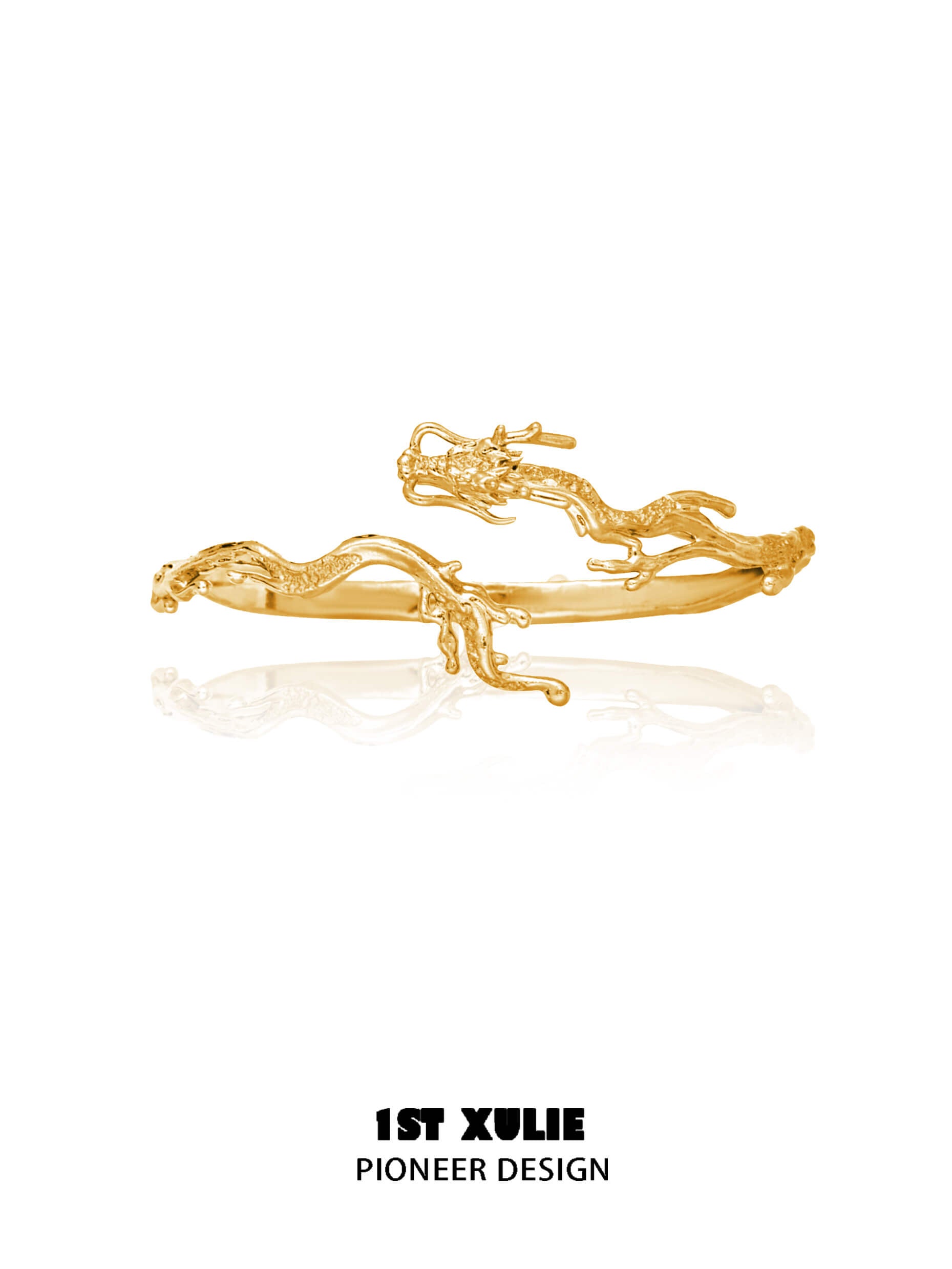 24K Gold Plated Dragon Bracelet for Men & Women - Chinese Zodiac Jewelry Gift for Luck & Wealth - Perfect for Chinese New Year, Weddings & Special Occasions
