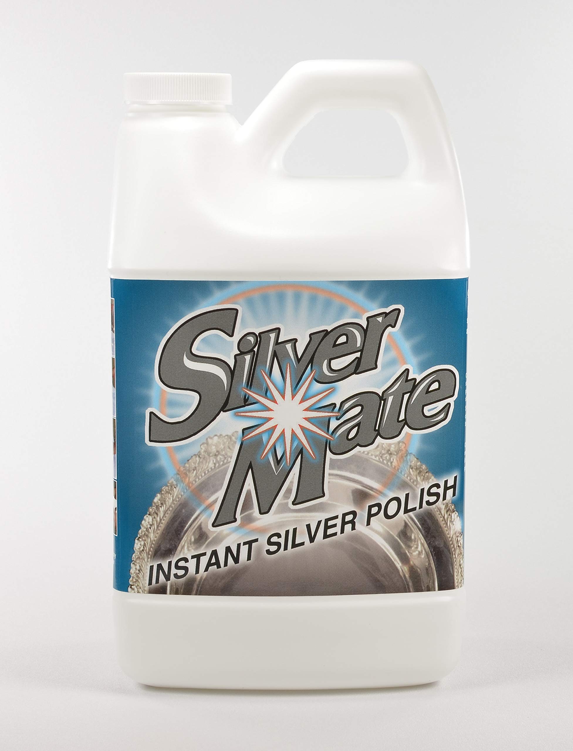 Premium Liquid Silver & Gold Cleaner - Fast-Acting Tarnish Remover for Sterling Silver Jewelry, Coins & Tableware | Gentle, Reusable & Eco-Friendly Polish | Commercial Grade 2 Gallon for Home & Professional Use