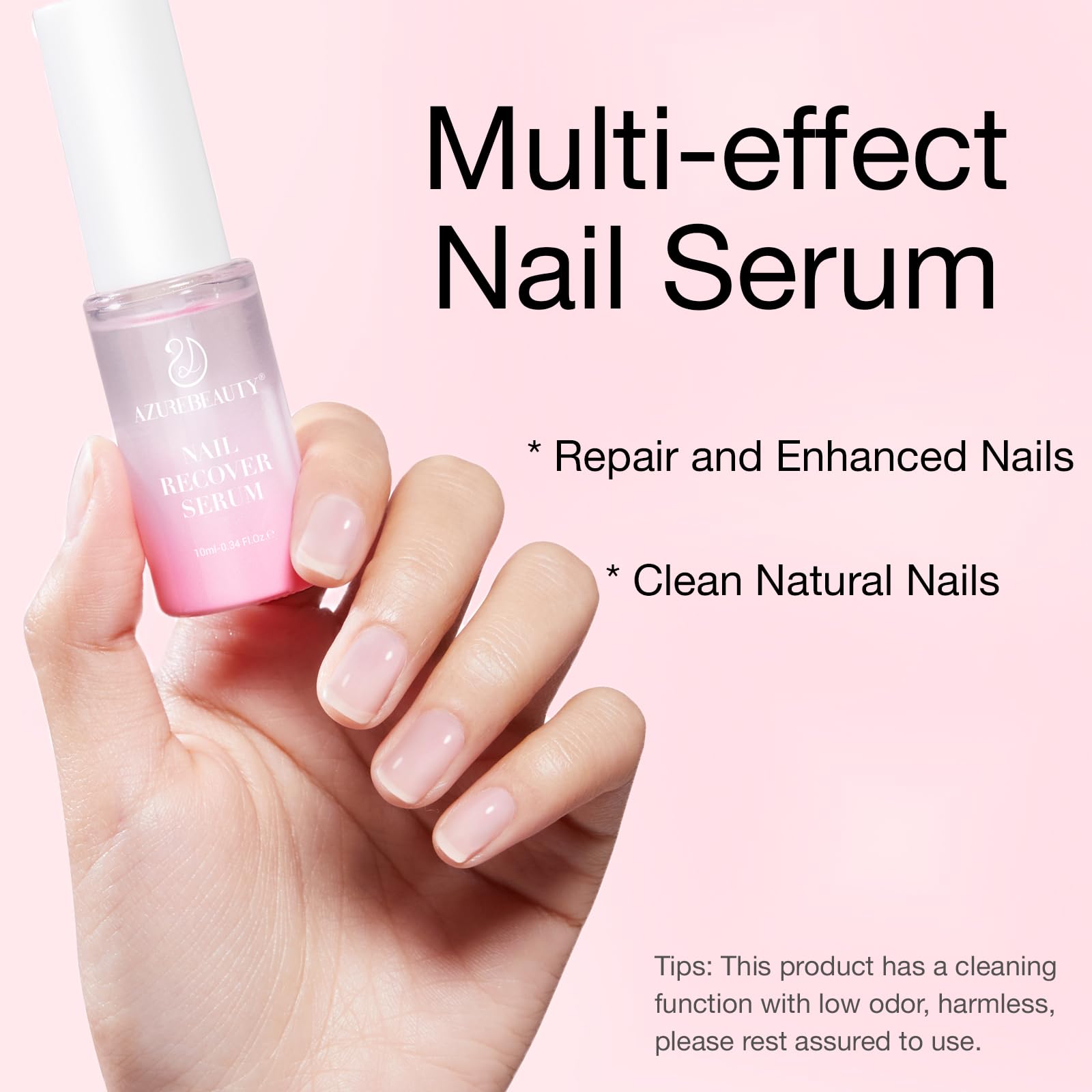 AZUREBEAUTY Nail Strengthener & Growth Serum - Repair Treatment for Thin, Damaged Nails | Manicure Prep & Nail Care Solution | Perfect for Weak, Brittle Nails at Home or Salon