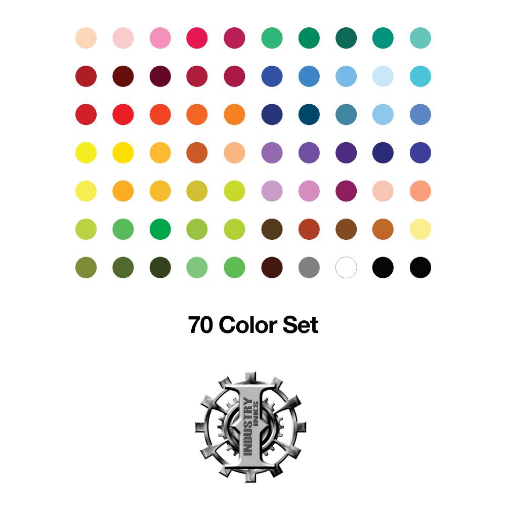 70-Color Professional Tattoo Ink Set - High-Quality Industry Inks for Artists - Various Sizes Available - Perfect for Tattoo Studios & Body Art Professionals