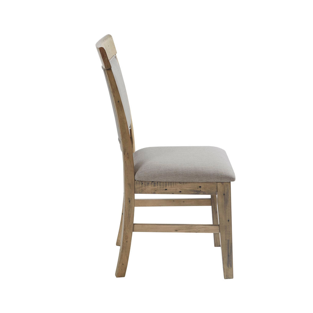 Modern Dining Side Chairs Set of 2 - Sturdy Wooden Kitchen Chairs with Padded Seats - Perfect for Dining Room, Breakfast Nook, or Small Space Decor