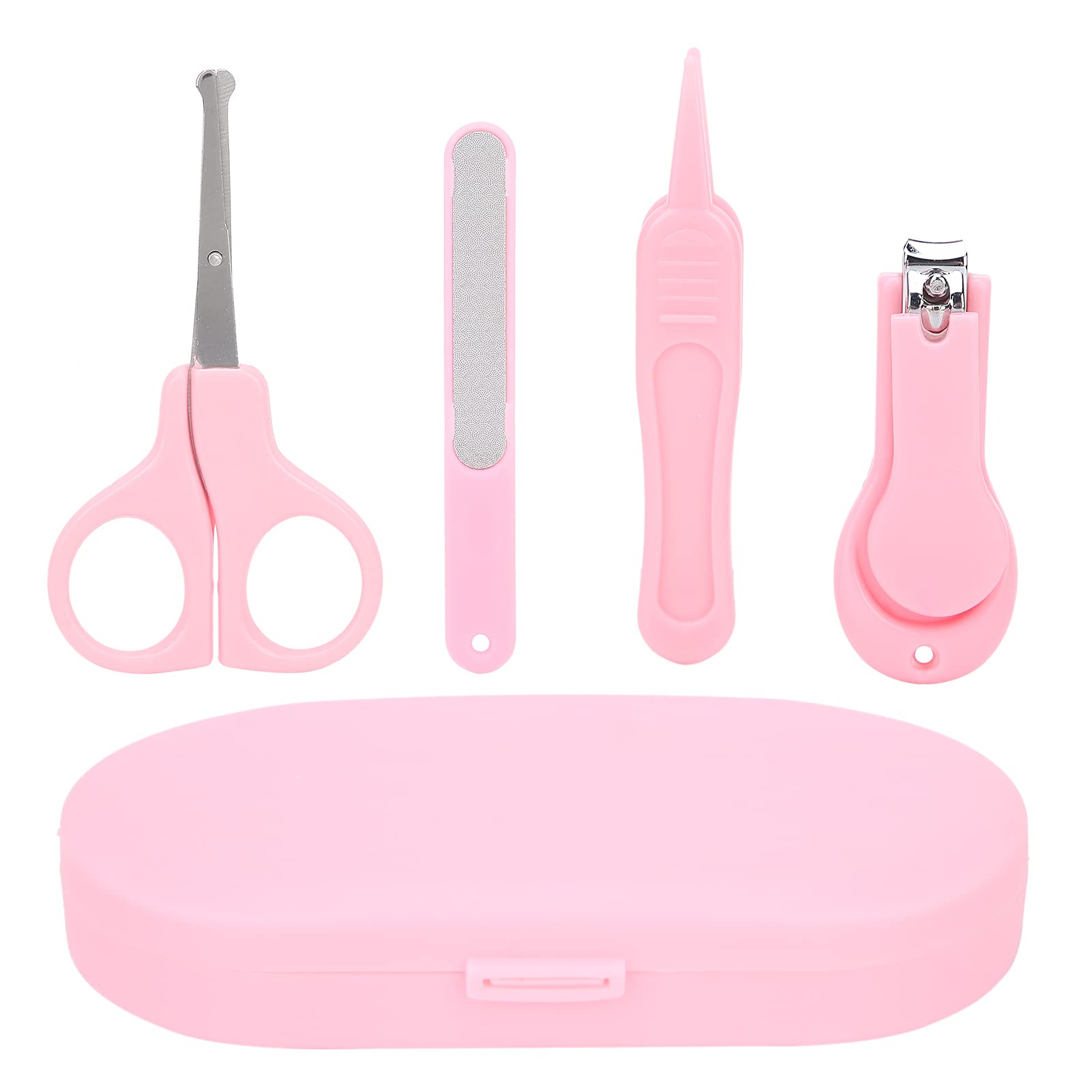 Safe & Gentle Baby Nail Clippers Set - Newborn Infant Toddler Nail Care Kit with Rounded Scissors & Nail File - Perfect for Newborns 0-24 Months - Ideal for Baby Grooming & Safe Nail Trimming at Home