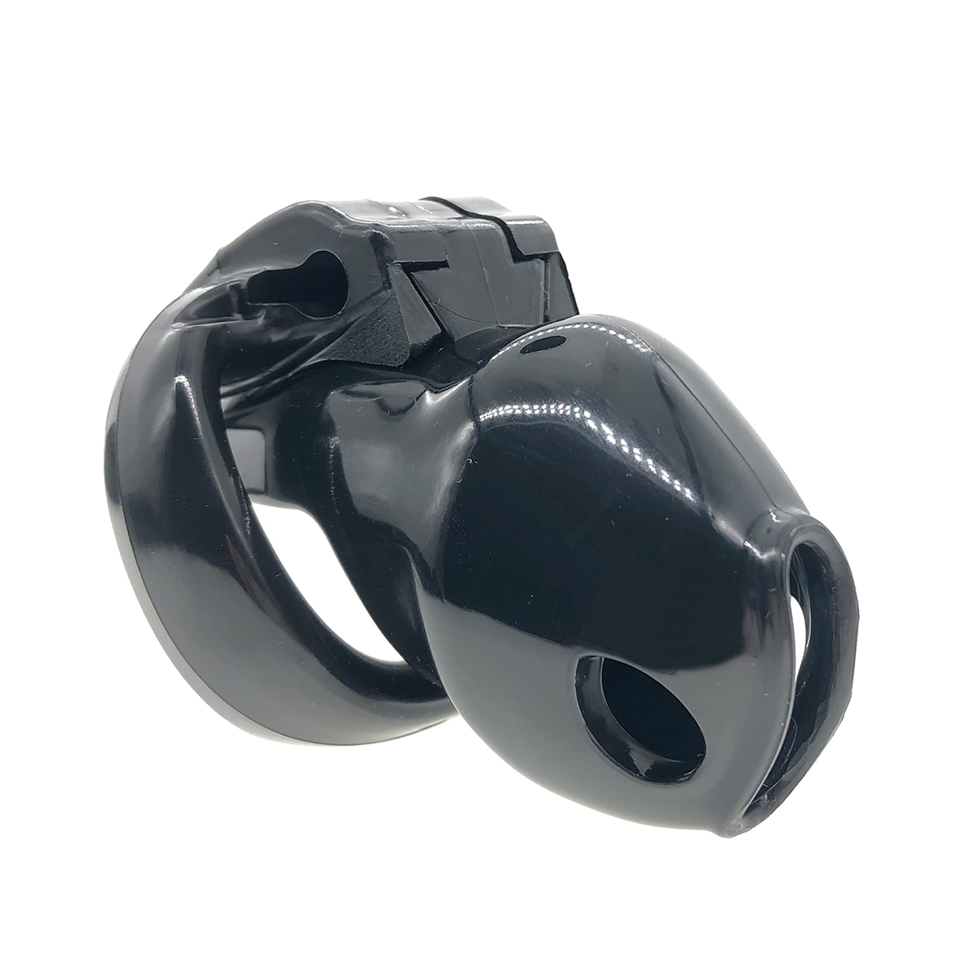 FYJENNICC HT-V4 Male Chastity Device - 5 Adjustable Rings & 6 Color Options | Beginner-Friendly Cock Cage | Adult Sex Toy with Sizing Guide (Black, Nano) | Perfect for BDSM, Couples Play & Male Orgasm Control