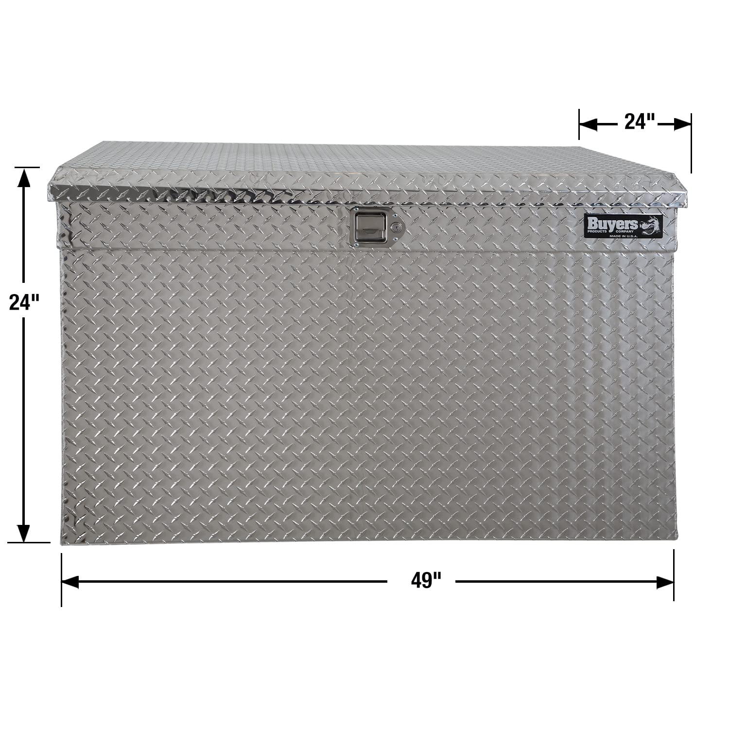 Heavy-Duty Aluminum Diamond Tread Tool Box 24