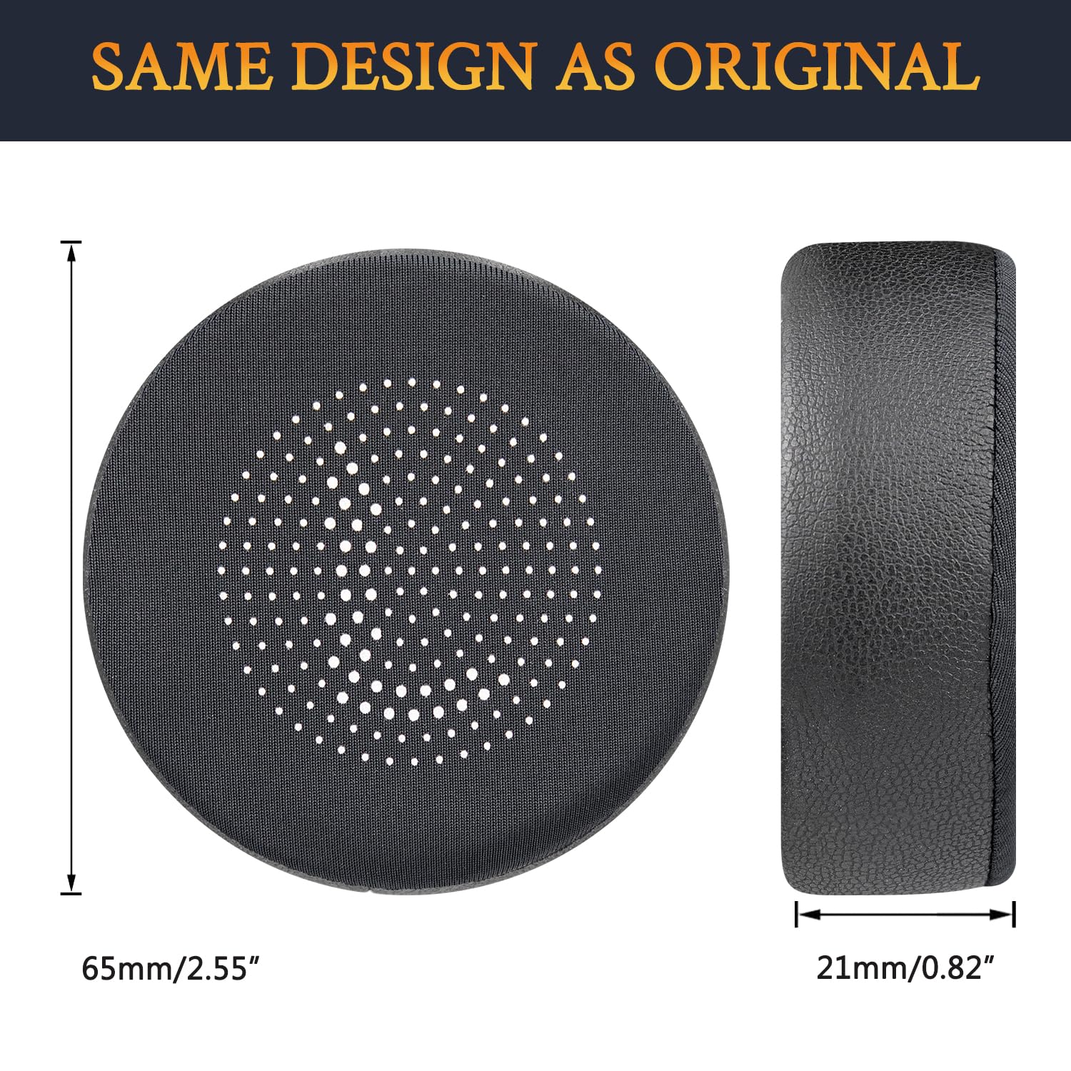 SOULWIT Cooling Gel Earpads Replacement for Jabra Evolve 75/75UC/75MS/75SE Wireless Bluetooth Headset - High-Density Noise Isolation Foam Ear Cushions (Black) - Perfect for Office, Gaming & Long Listening Sessions