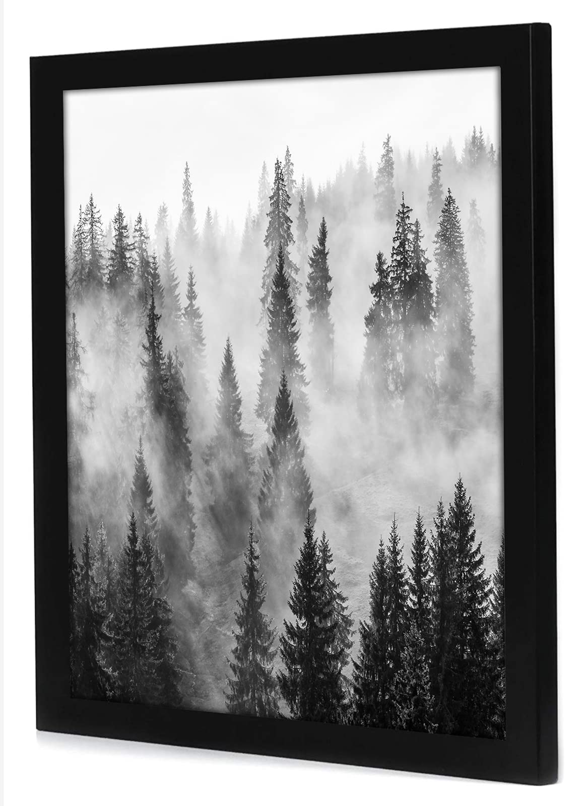 Americanflat 24x24 Black Picture Frame - Polished Plexiglass & Wood - Perfect for Wall Display & Home Decor