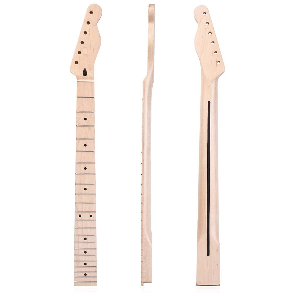 BTSEURY Electric Guitar Neck - Canadian Maple Fretboard with 22 Frets | Replacement Neck Compatible for TL Electric Guitars | Perfect for Guitar Repair, Upgrades & DIY Projects
