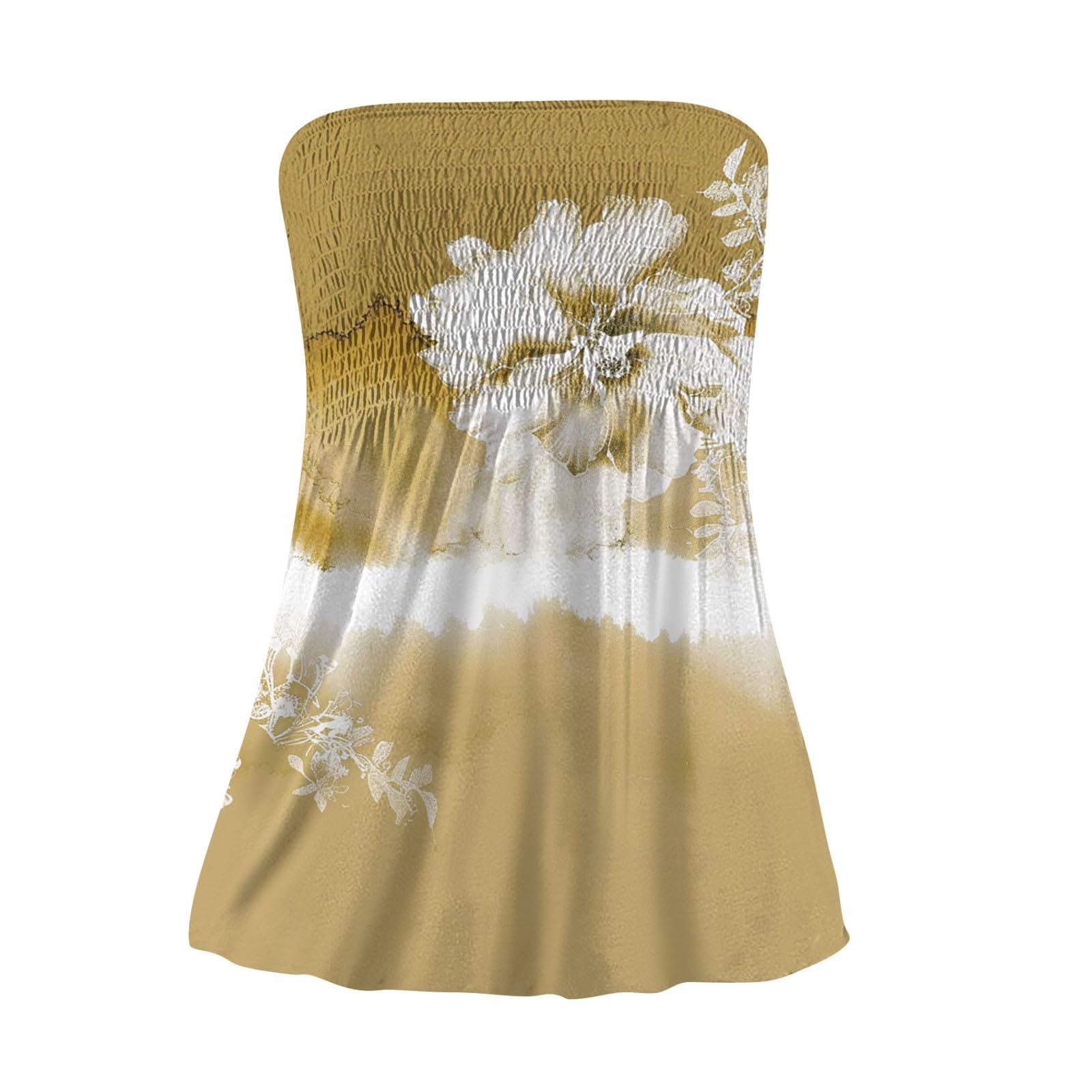Women's One Shoulder Tube Tops - Slim Fit Strapless Bandeau Tunic, Sexy Sleeveless Crop Top for Summer | Perfect for Beach, Party & Casual Wear