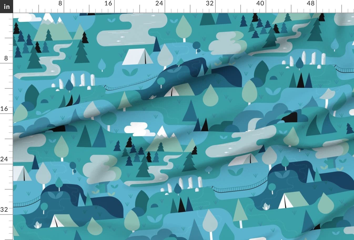 Premium Spoonflower Fabric - Nature & Outdoors Printed Soft Minky Fabric Fat Quarter for Sewing, Baby Blankets, Quilt Backing - Perfect for DIY Crafts, Nursery Decor & Cozy Plush Projects