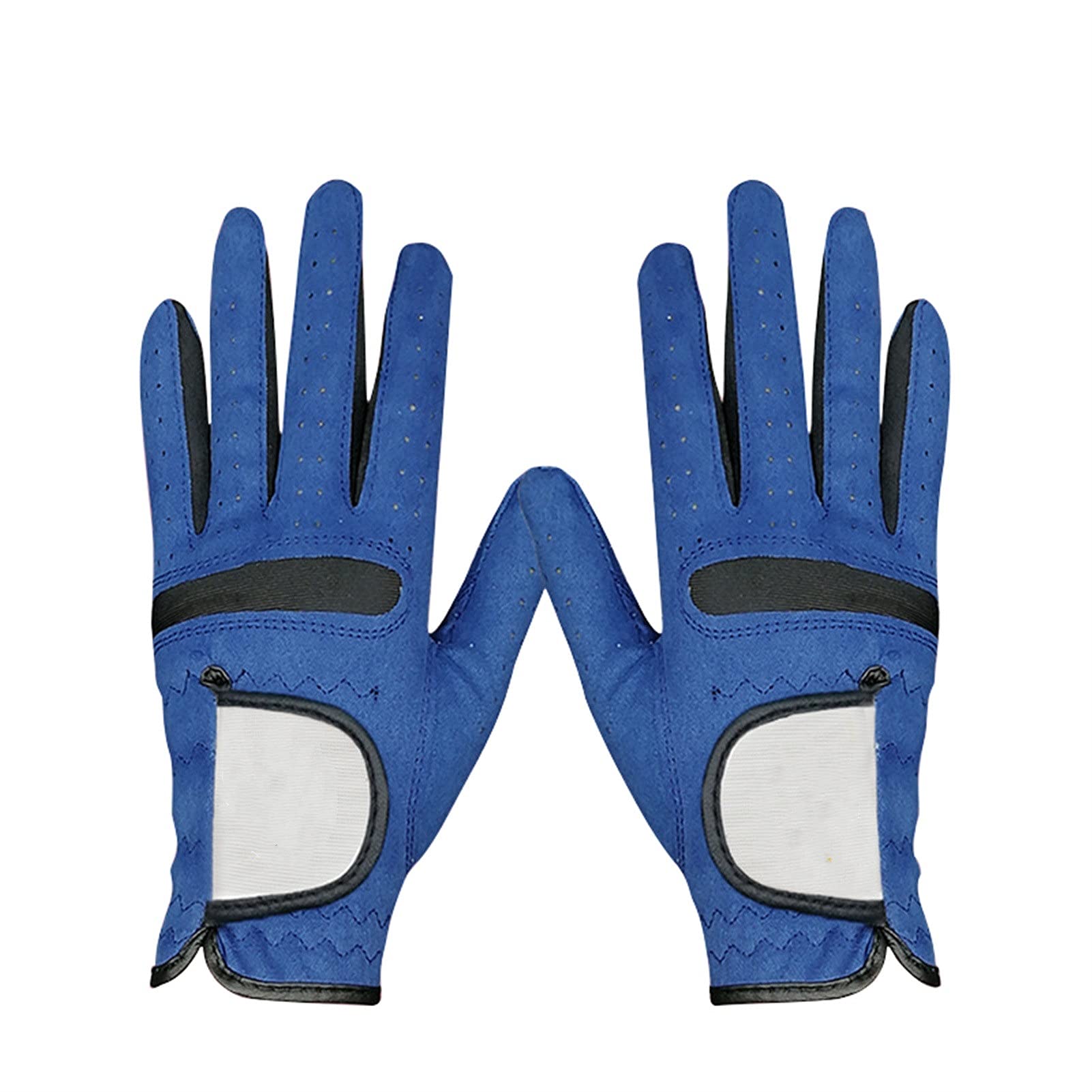 Premium Women's PU Golf Gloves - Non-Slip, Breathable & UV Protection - Soft Comfort Fit for Ladies (Blue, Size C 20) | Ideal for Driving Range, Tournament Play & Outdoor Golf Practice