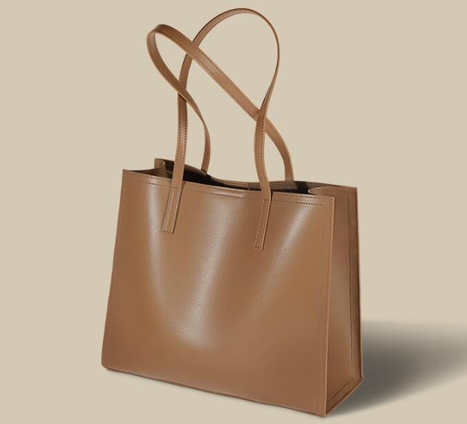 Stylish Women's Leather Shoulder Tote Handbag - Fashionable Crossbody Purse for Work, Travel & Everyday Use